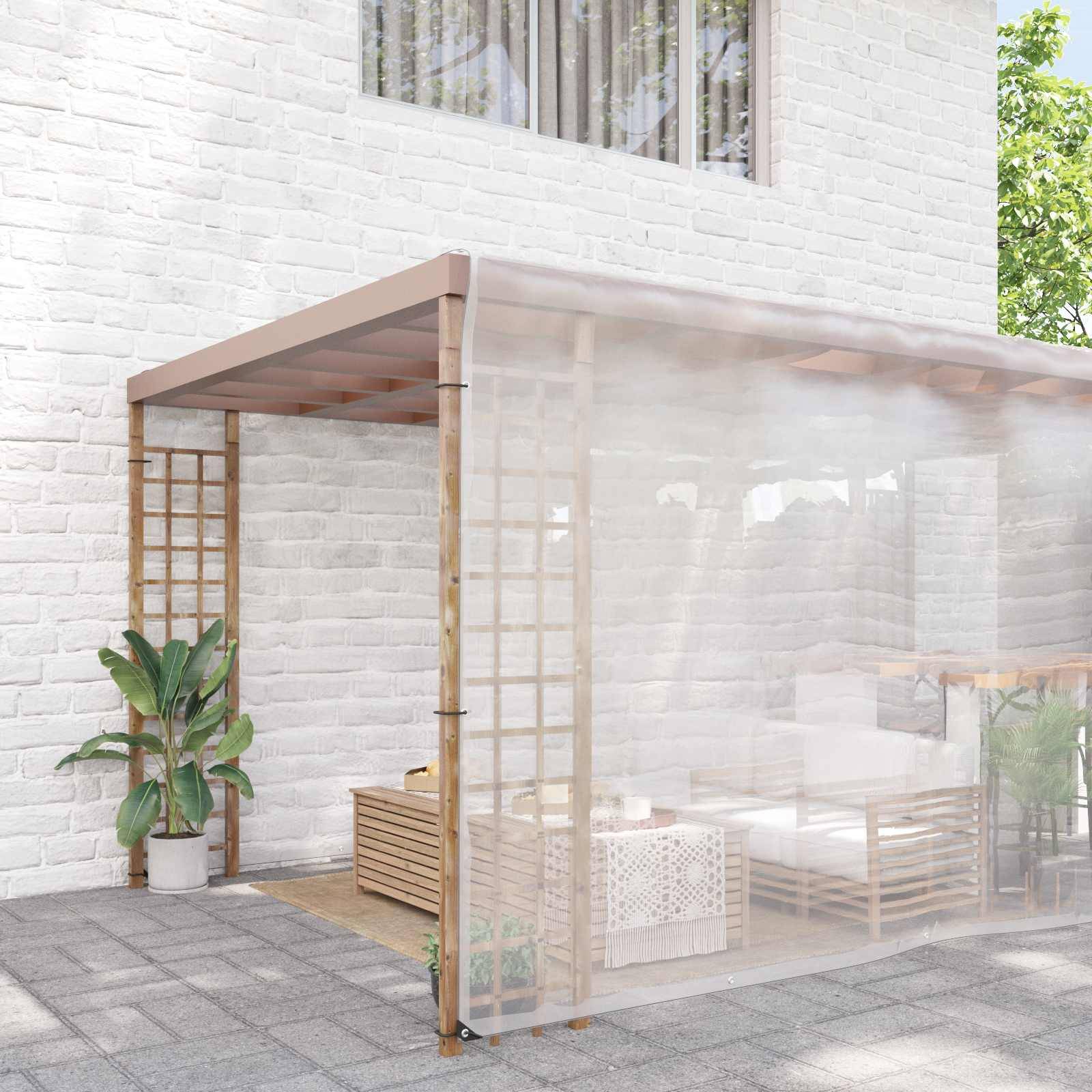 vidaXL Pflanzenabdeckung Transparent 10 x 12 m PE
