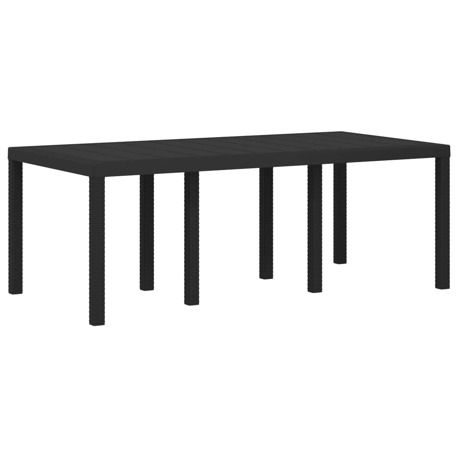 vidaXL Garten Essgruppe mit Kissen 7 pcs Anthrazit PP