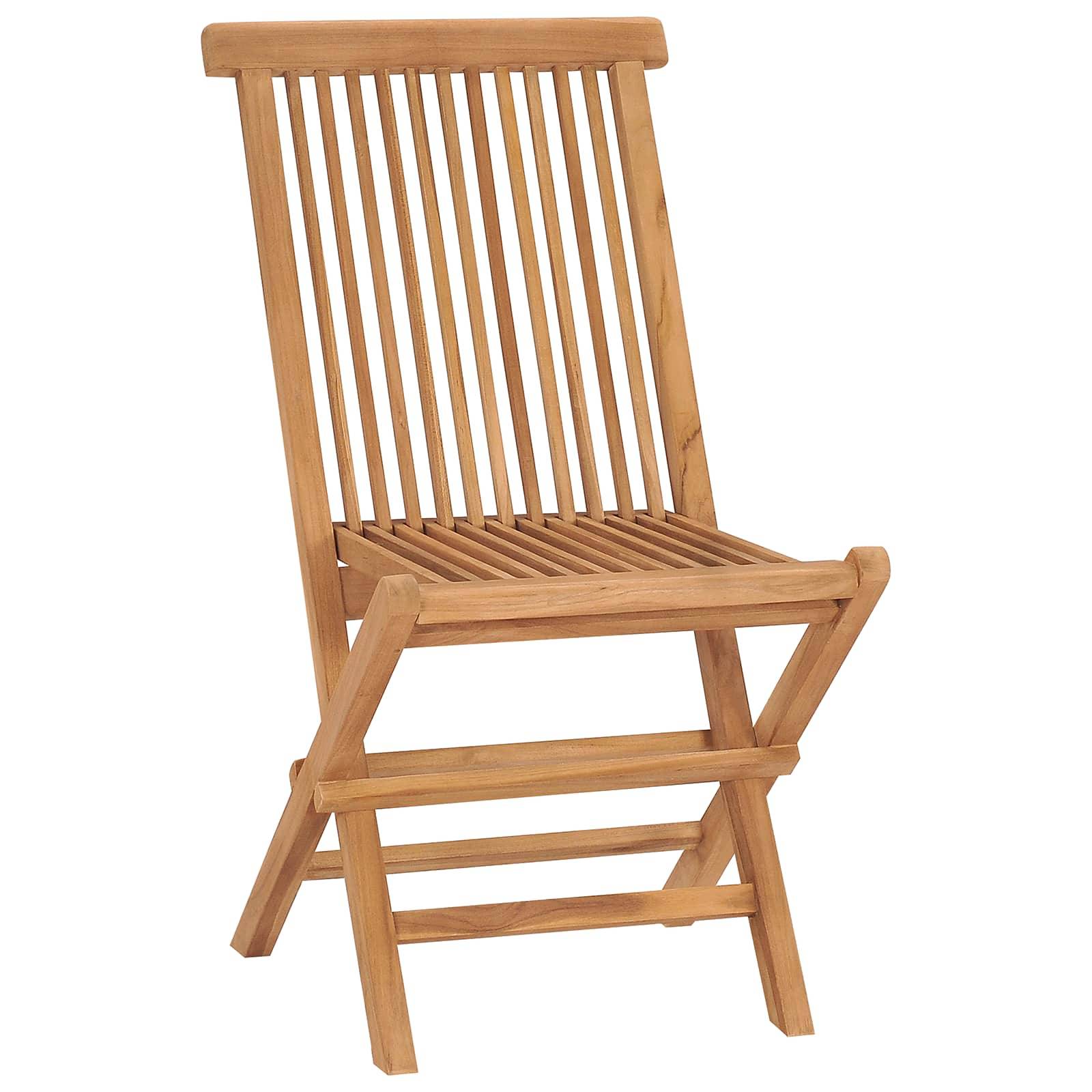 vidaXL Garten Bistro Set 3 pcs Braun Massivholz Teak