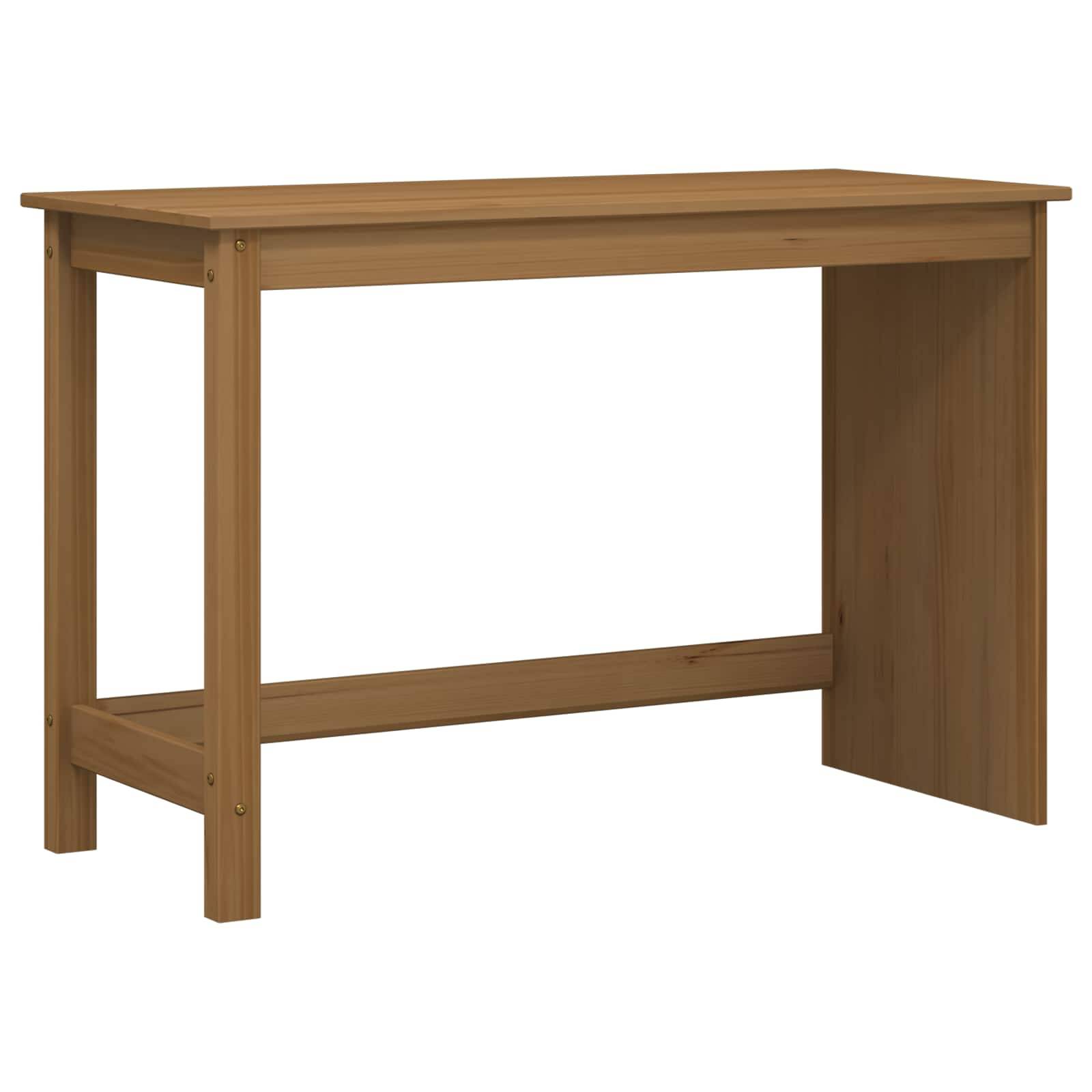 vidaXL Schreibtischschrank-Set 2 stk. Honigbraun Massives Kiefernholz