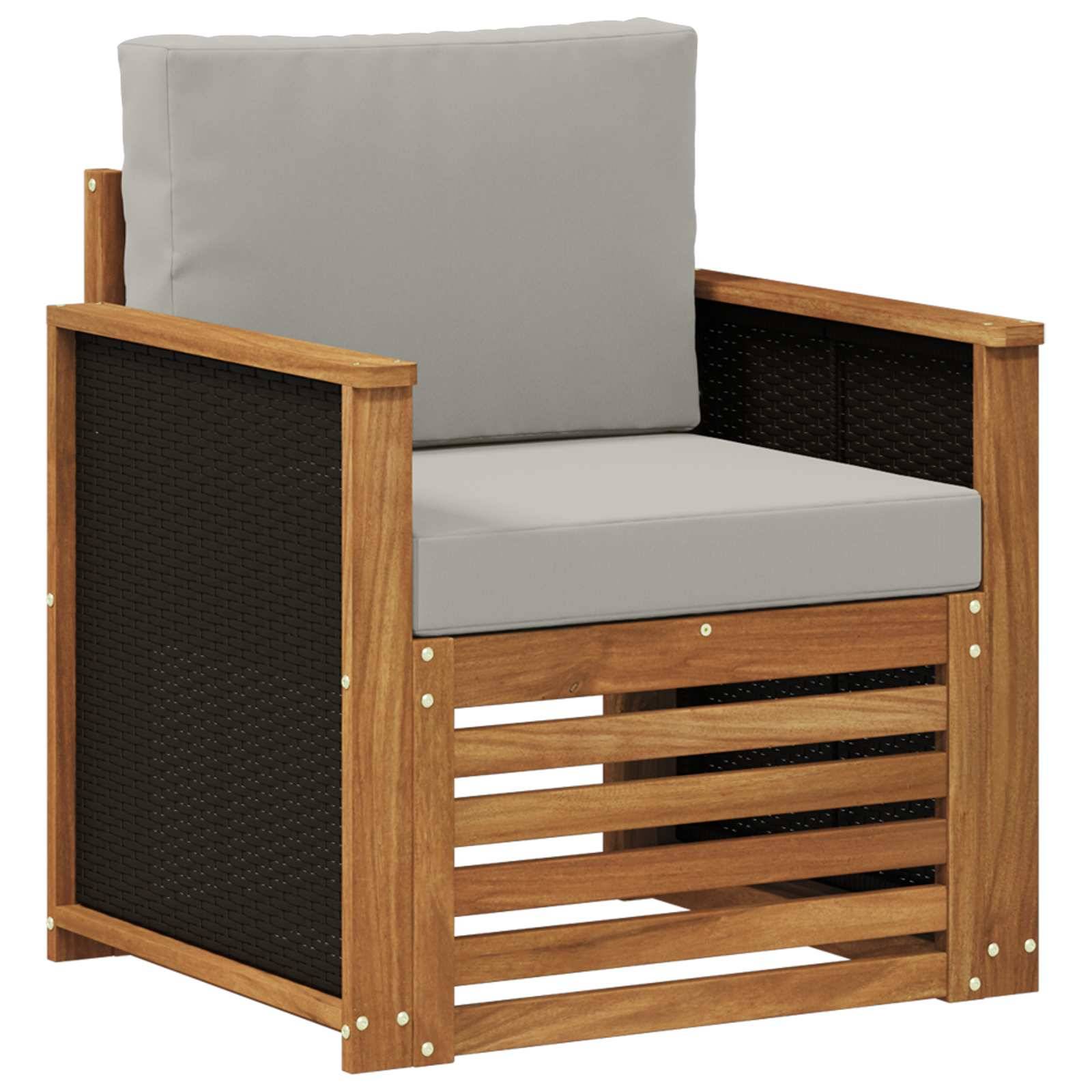 vidaXL Outdoor Mittelsofa Natur