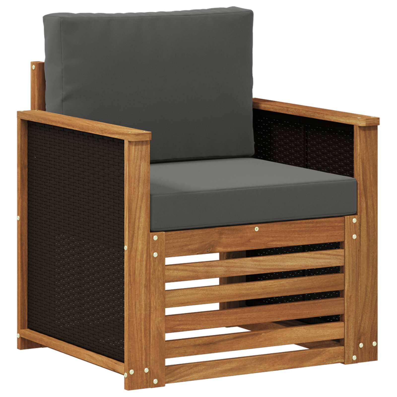 vidaXL Outdoor Mittelsofa Natur