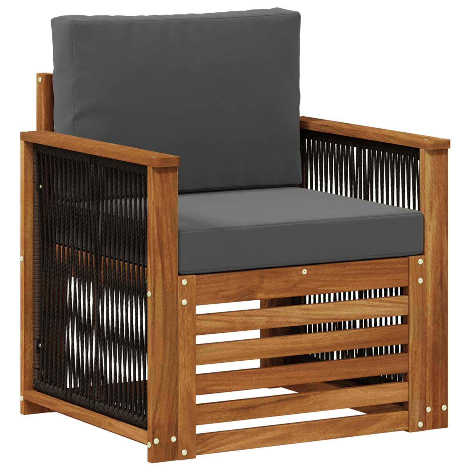vidaXL Outdoor Mittelsofa Natur