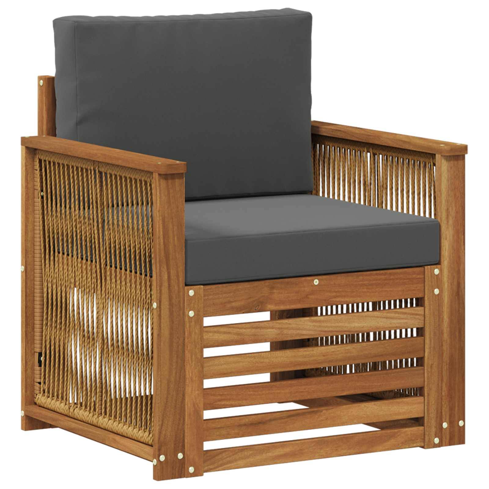 vidaXL Outdoor Mittelsofa Natur