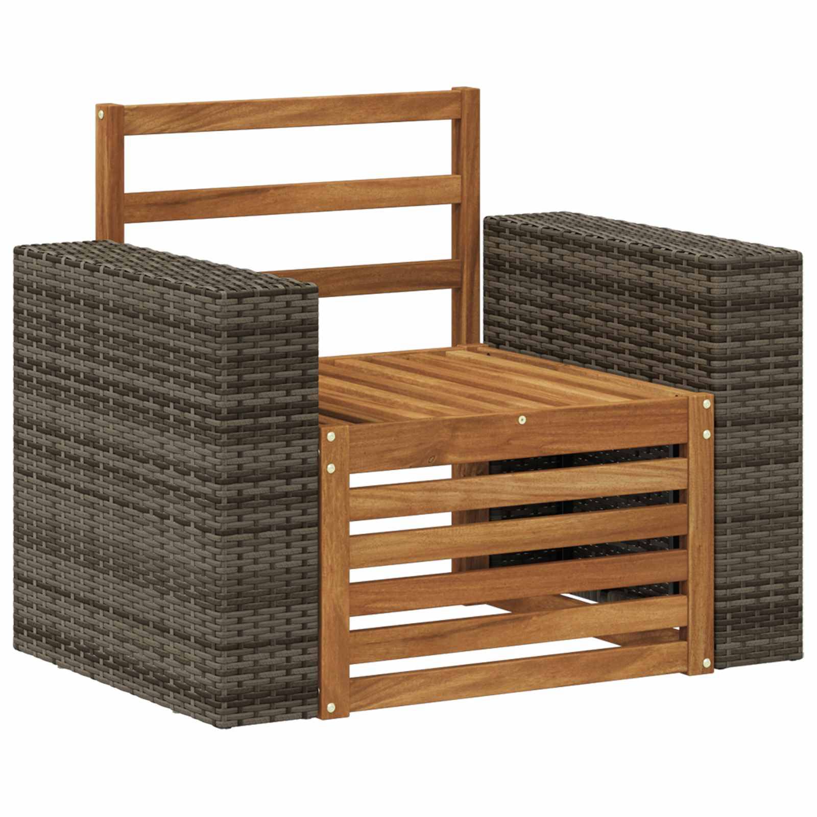 vidaXL Outdoor Mittelsofa Natur