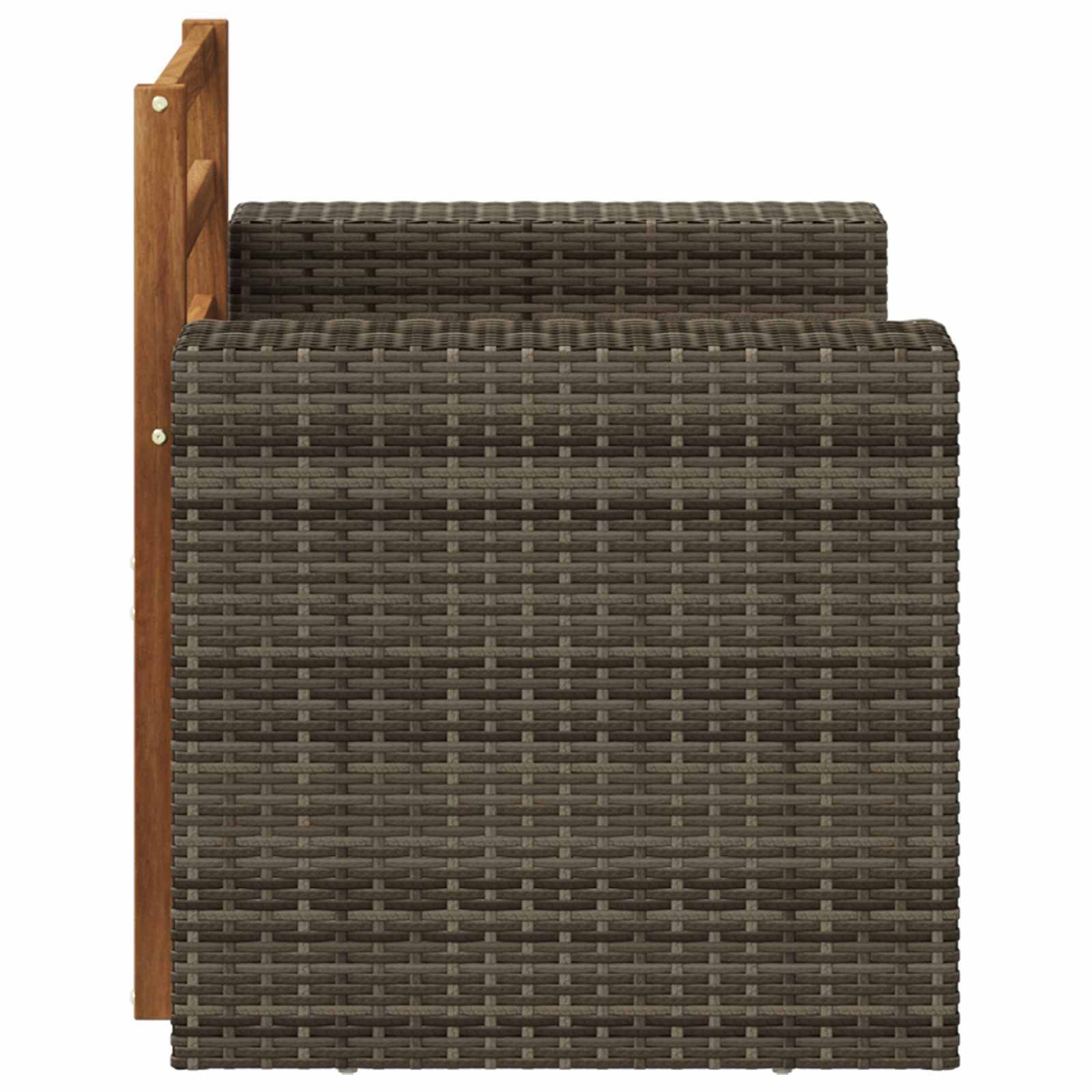 vidaXL Outdoor Mittelsofa Natur