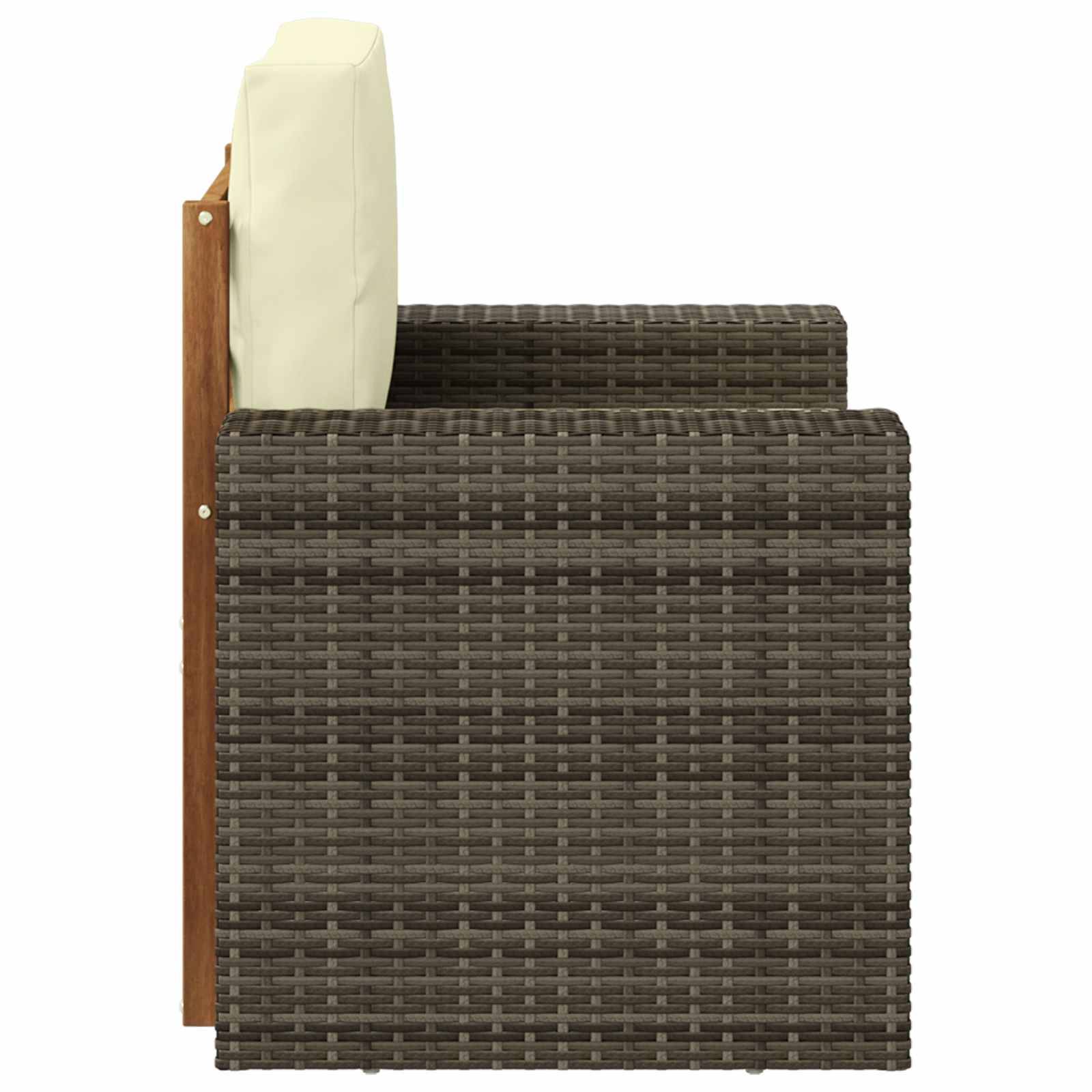 vidaXL Outdoor Mittelsofa Natur