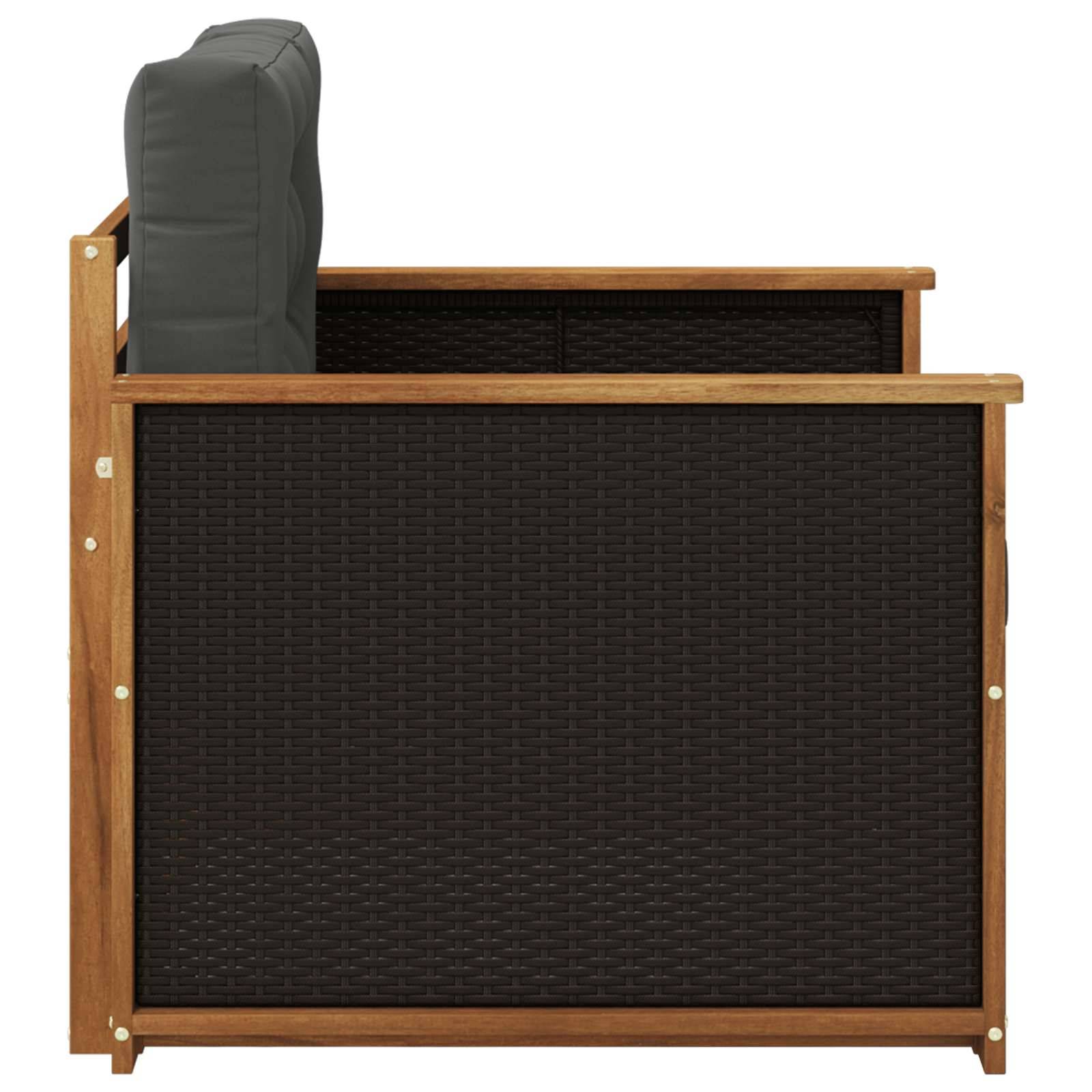 vidaXL Outdoor Mittelsofa Natur