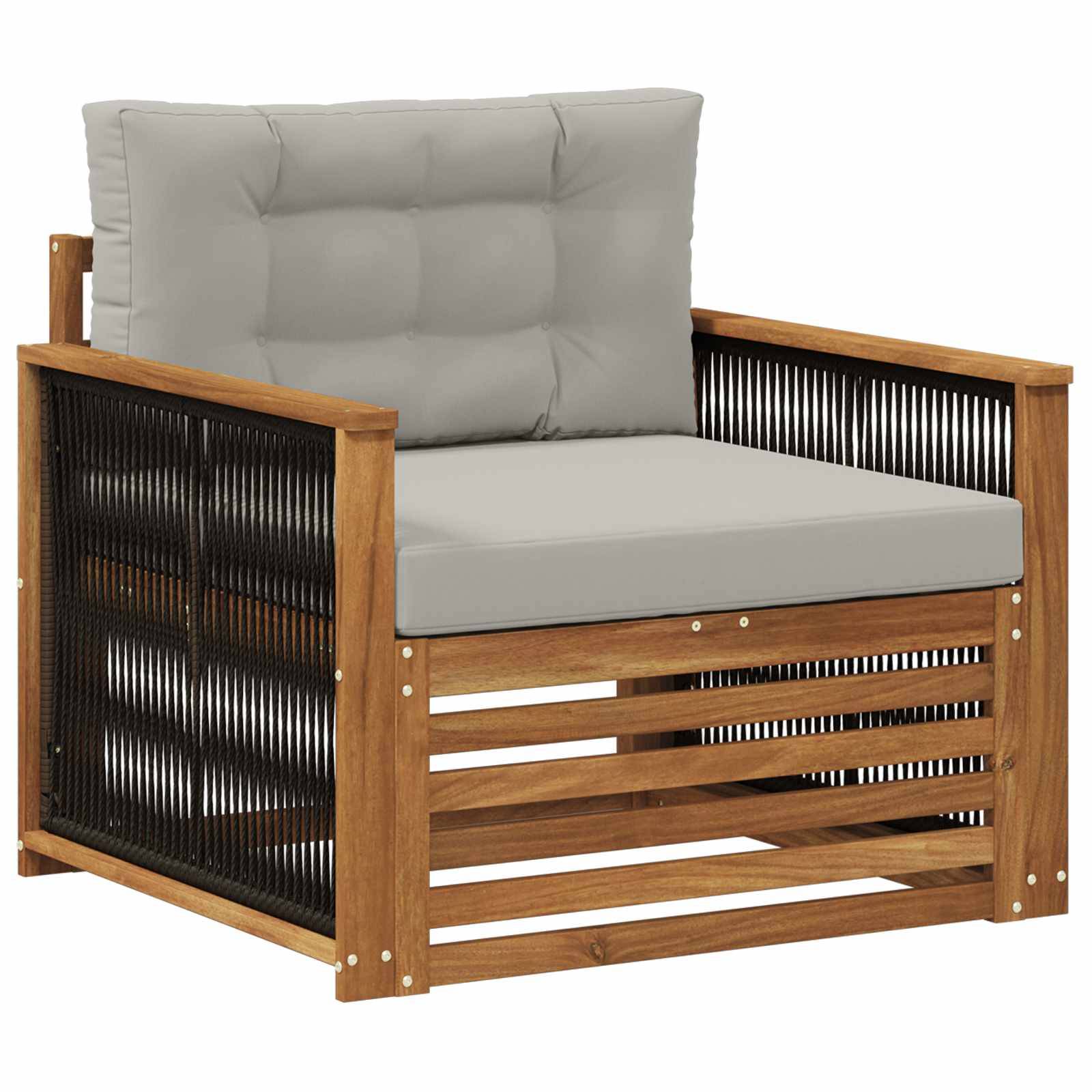 vidaXL Outdoor Mittelsofa Natur