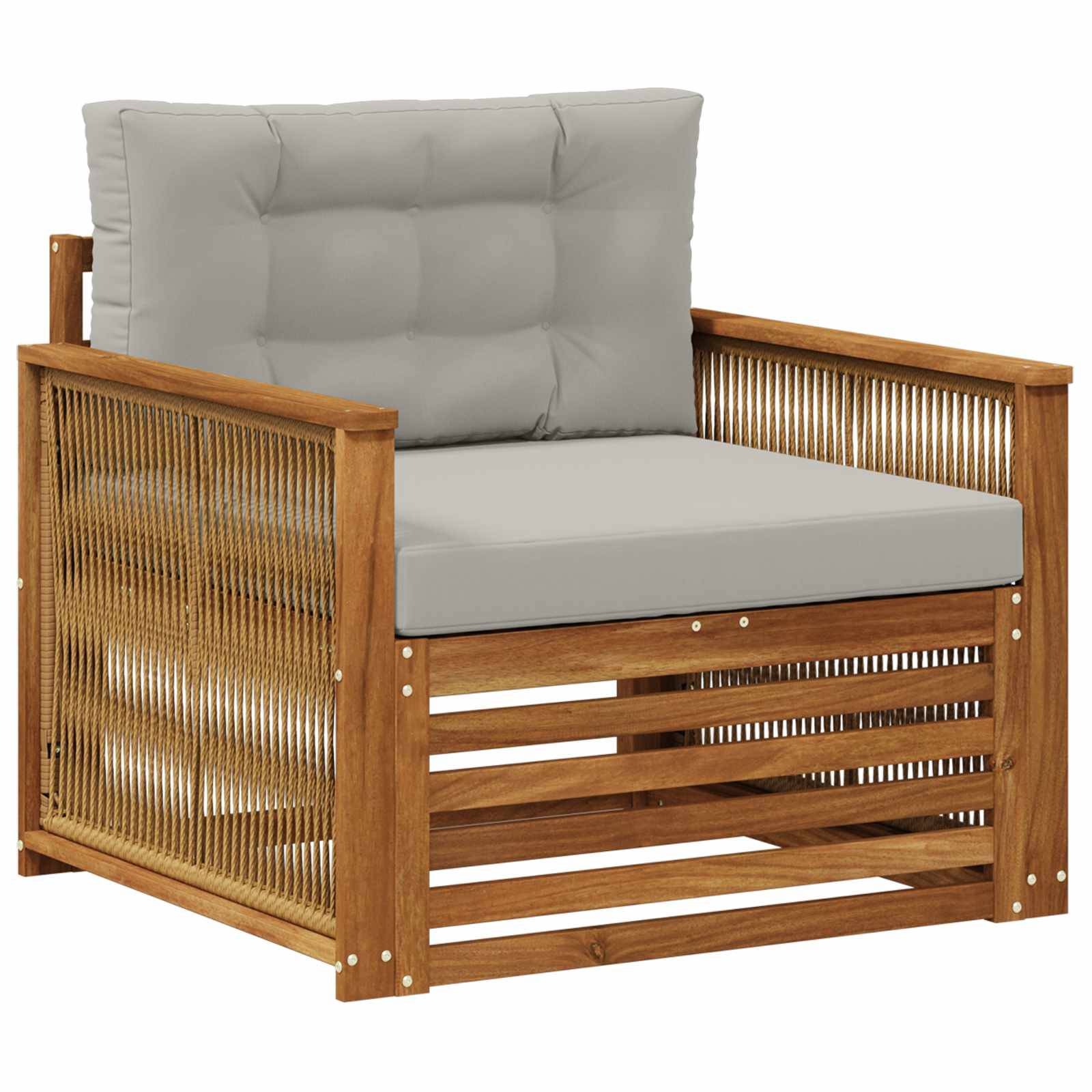 vidaXL Outdoor Mittelsofa Natur