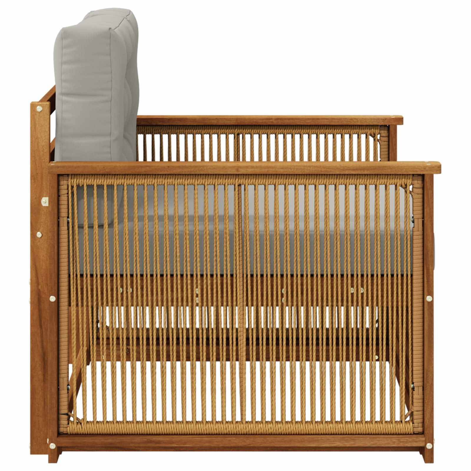 vidaXL Outdoor Mittelsofa Natur