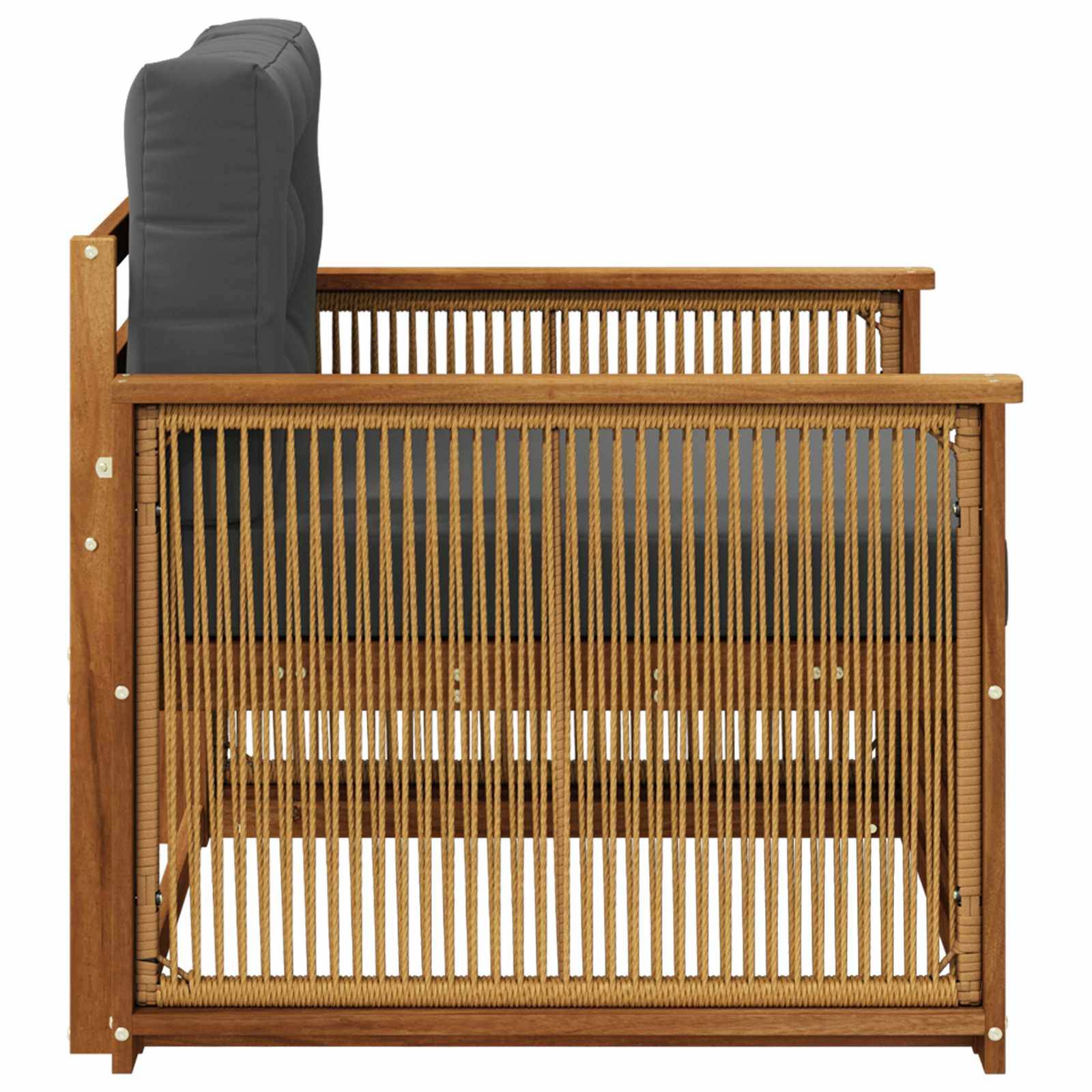 vidaXL Outdoor Mittelsofa Natur