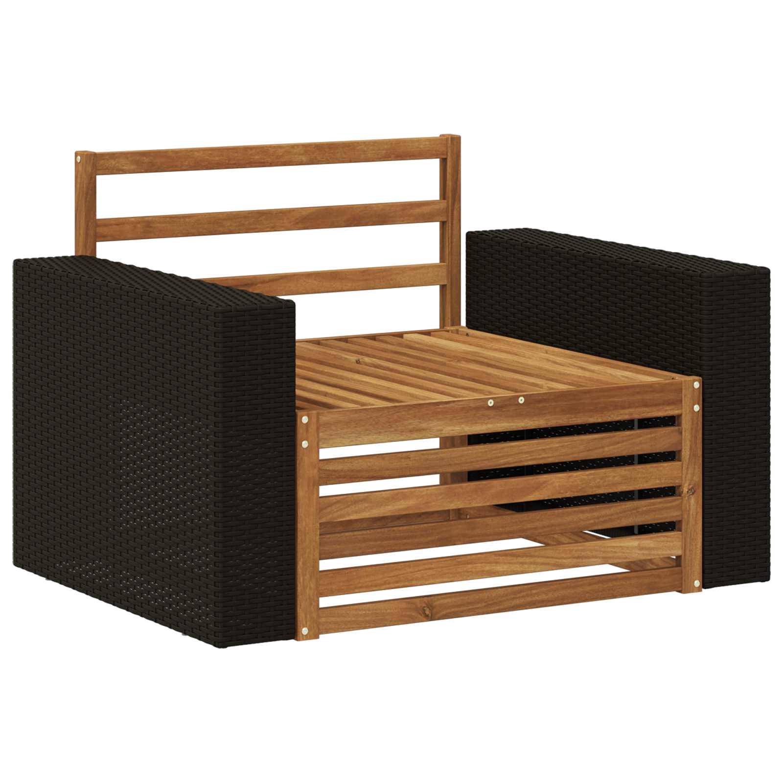 vidaXL Outdoor Mittelsofa Natur