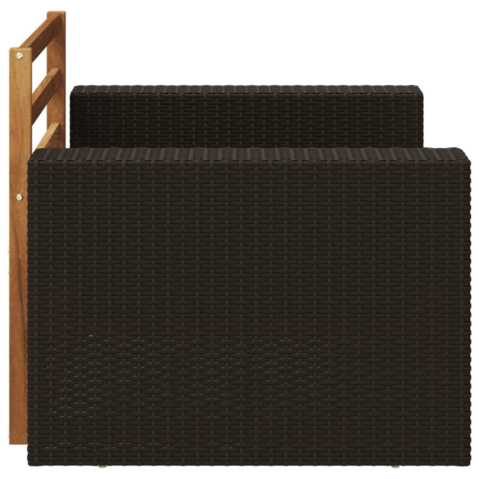 vidaXL Outdoor Mittelsofa Natur