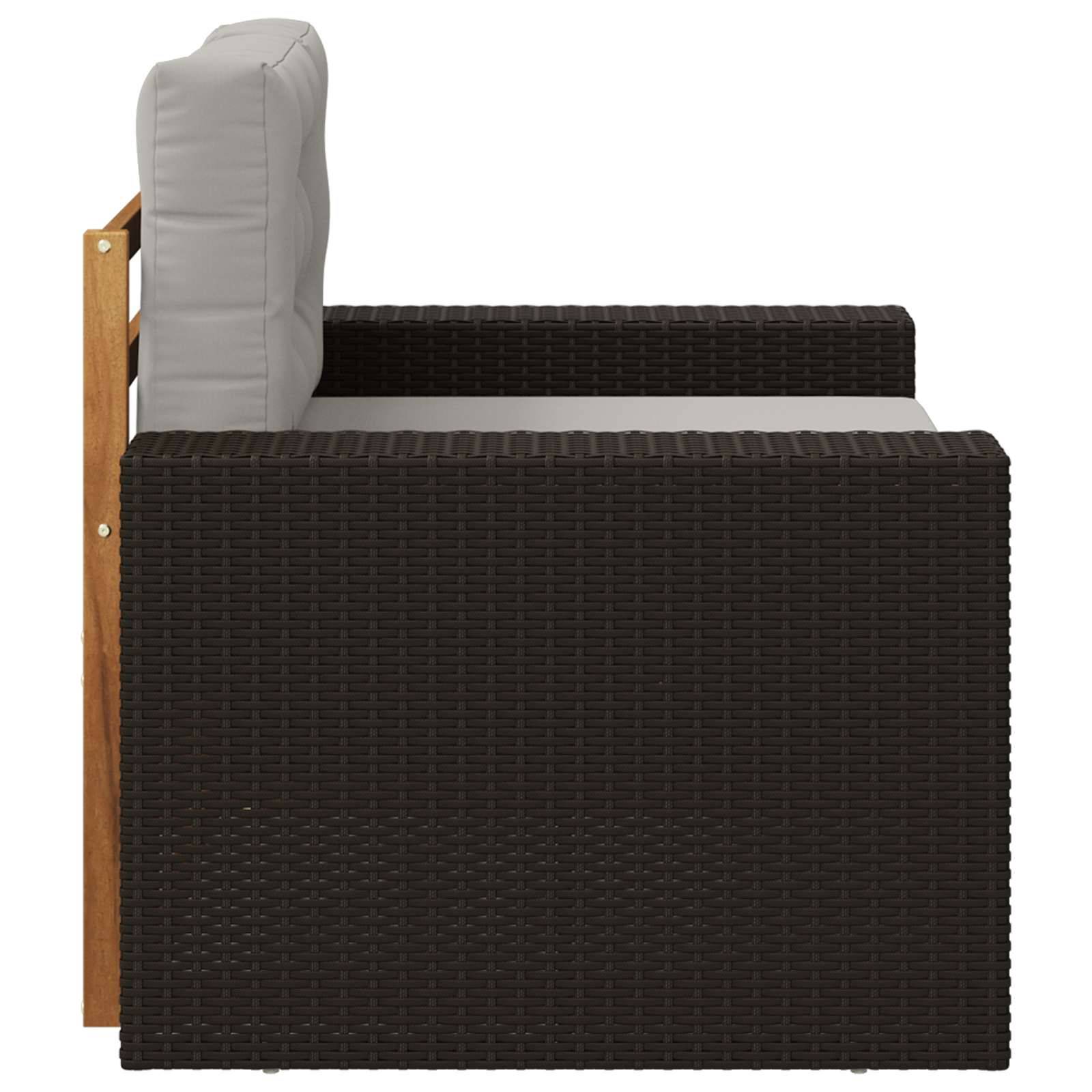 vidaXL Outdoor Mittelsofa Natur