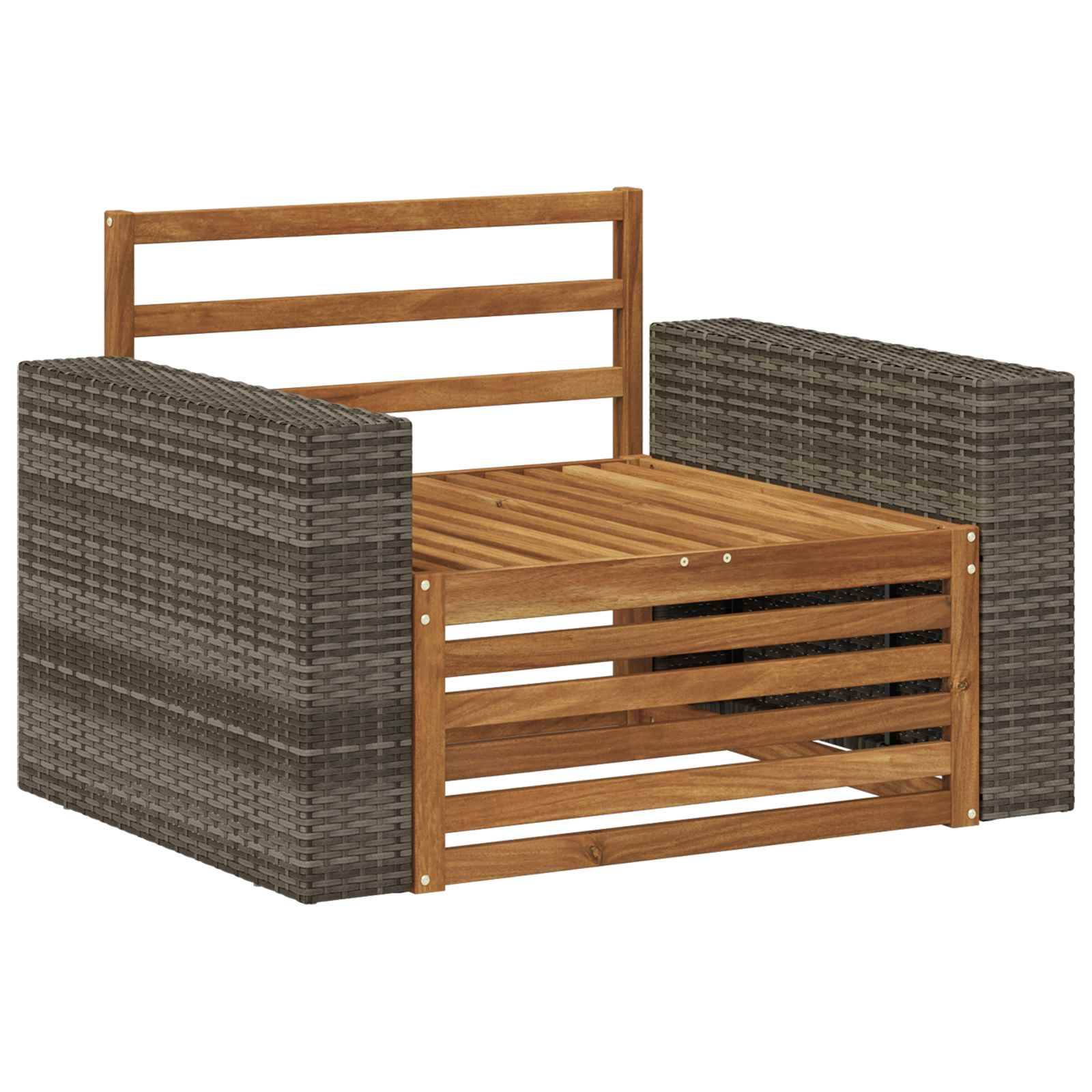 vidaXL Outdoor Mittelsofa Natur