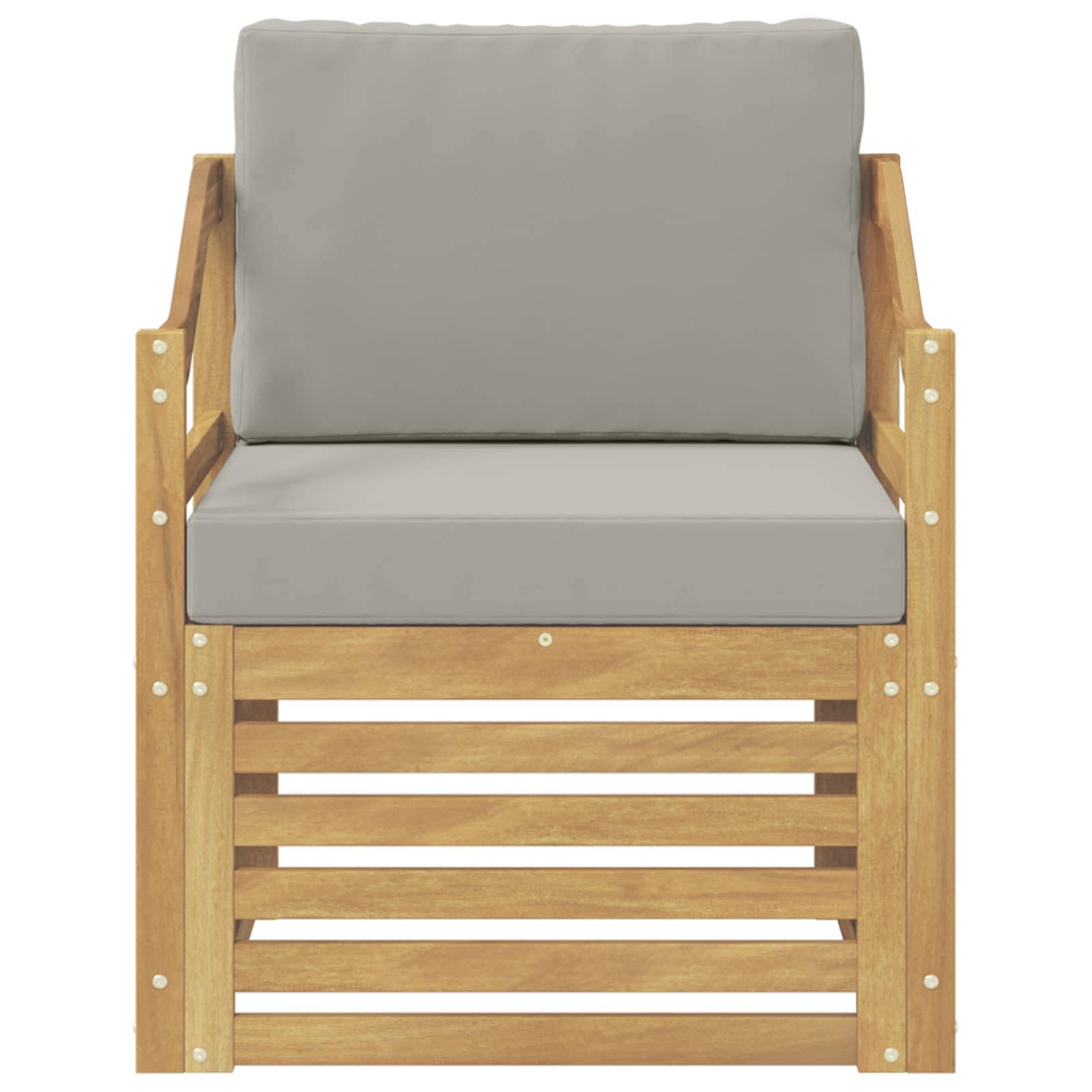 vidaXL Outdoor-Sofa Polyester Weiß