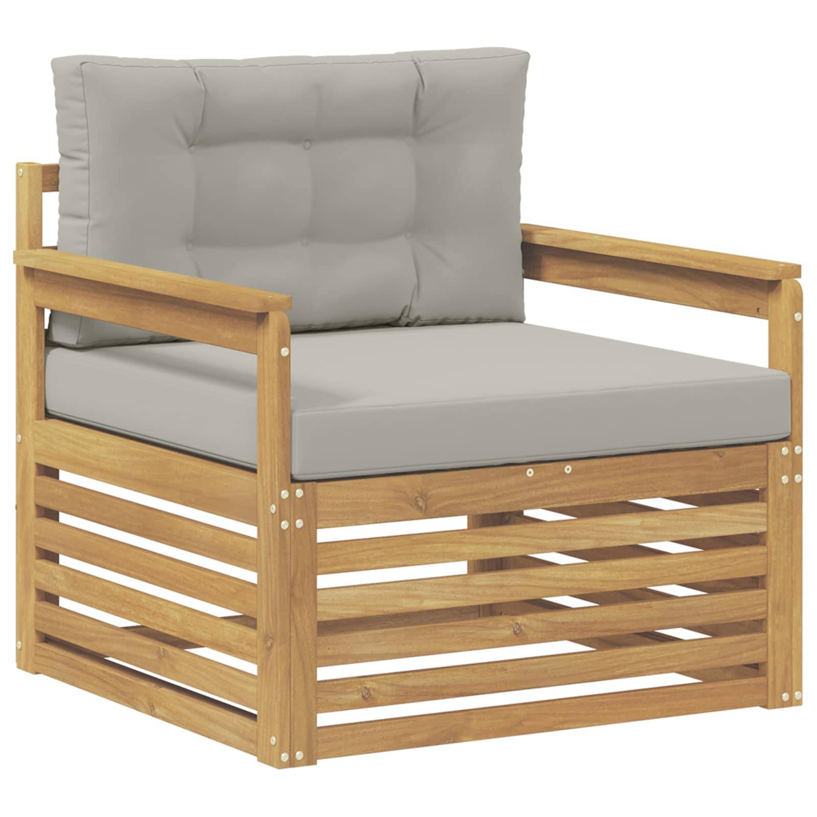 vidaXL Outdoor-Sofa Polyester Weiß