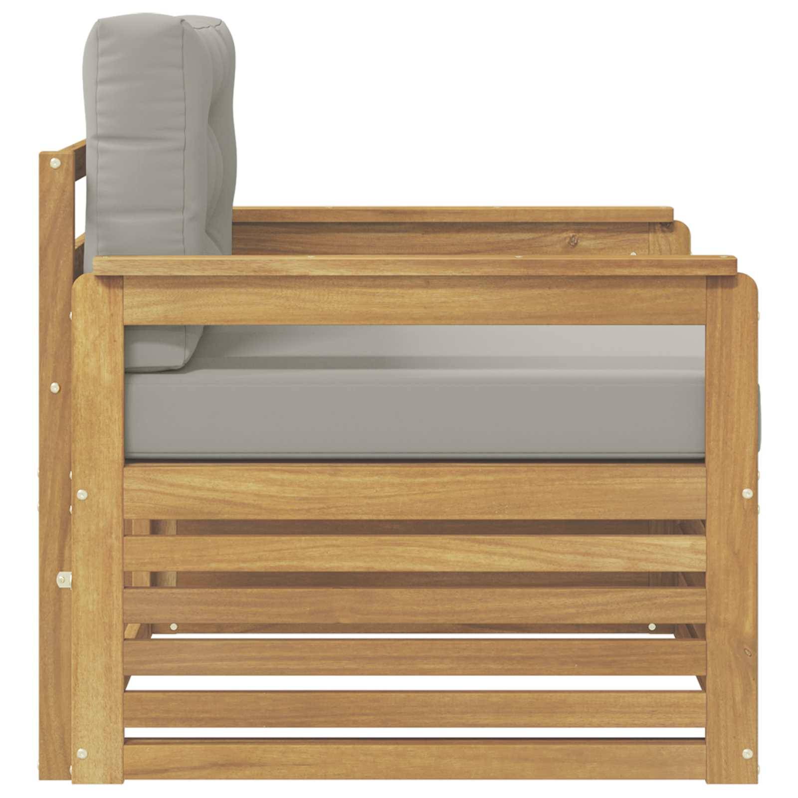vidaXL Outdoor-Sofa Polyester Weiß