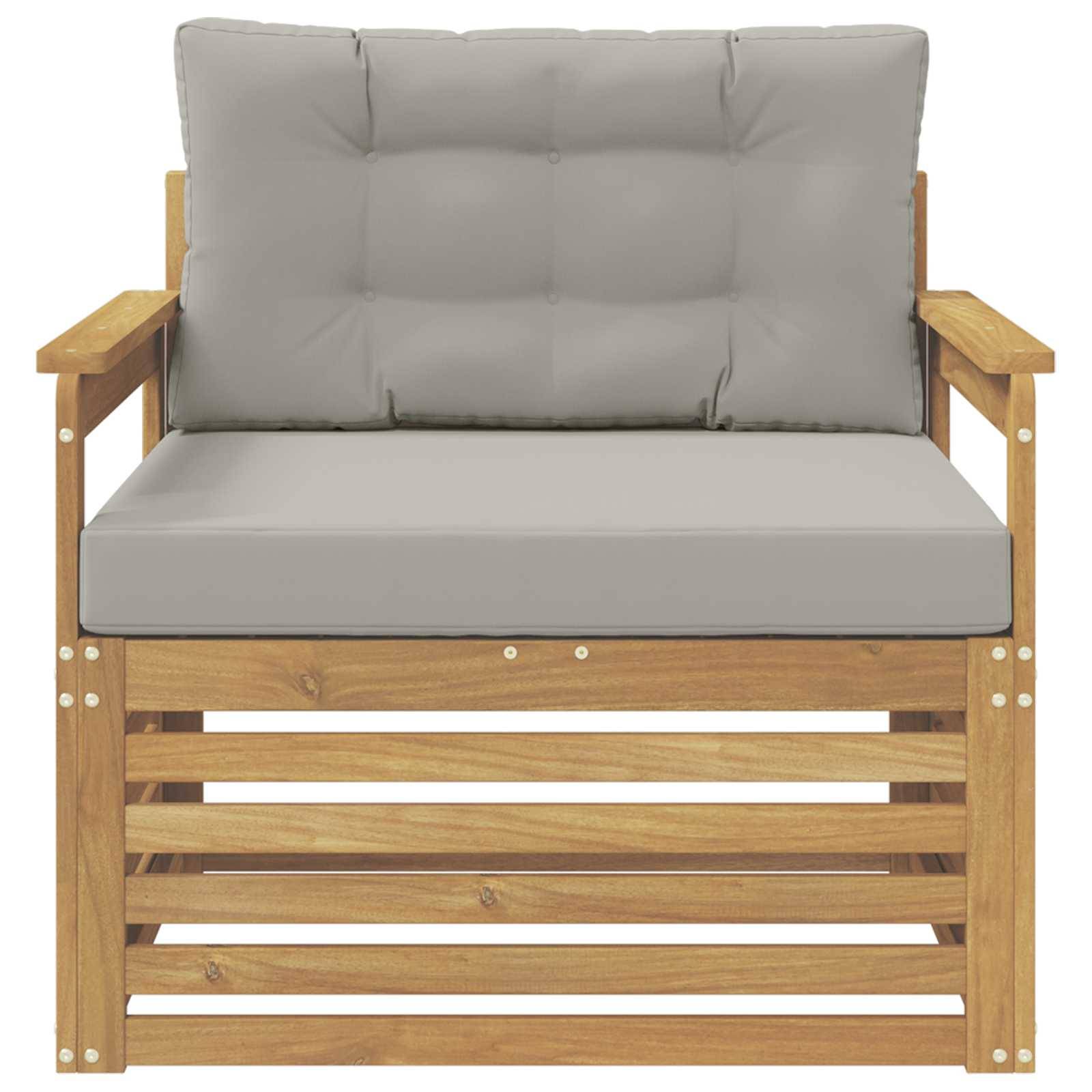vidaXL Outdoor-Sofa Polyester Weiß