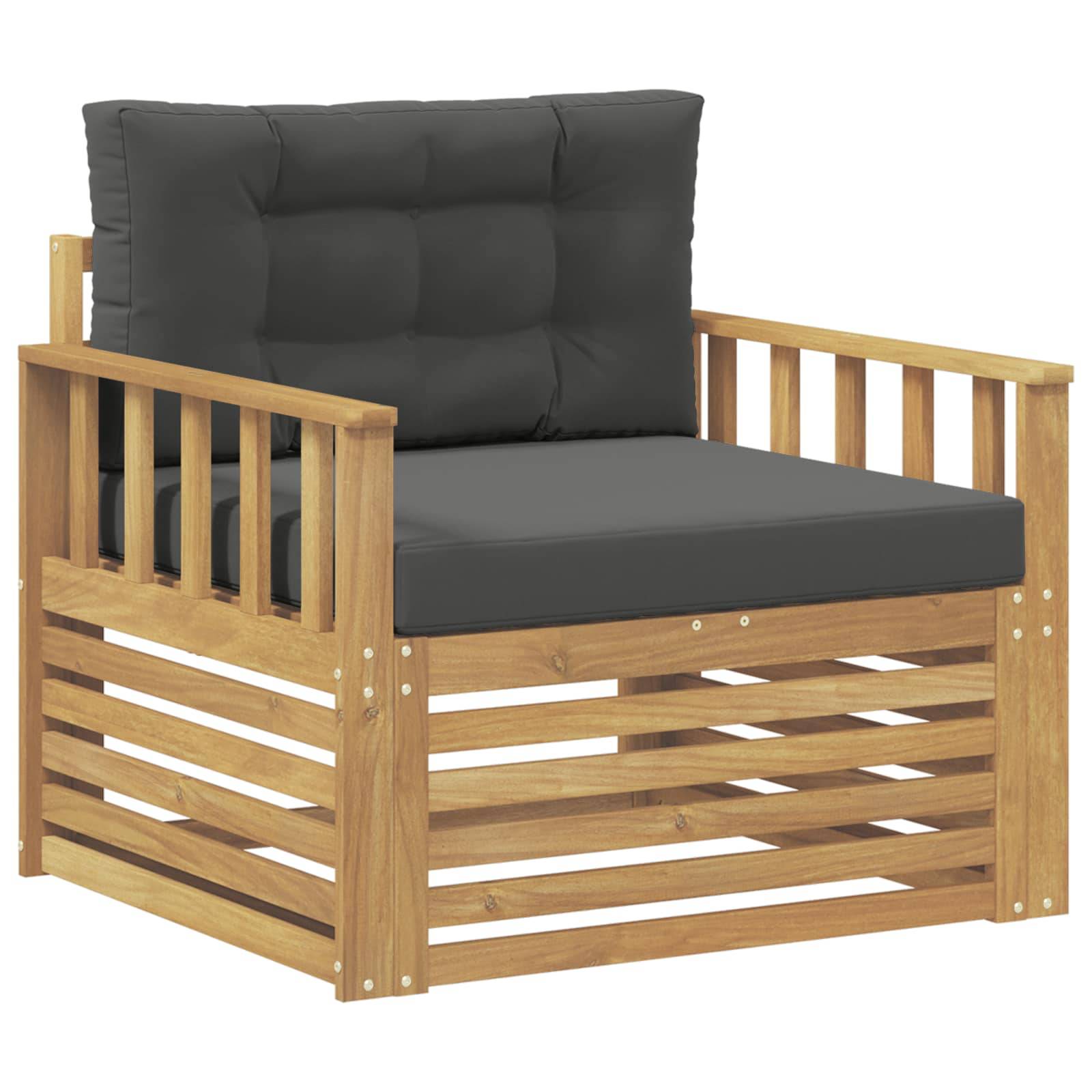 vidaXL Outdoor-Sofa Polyester Weiß