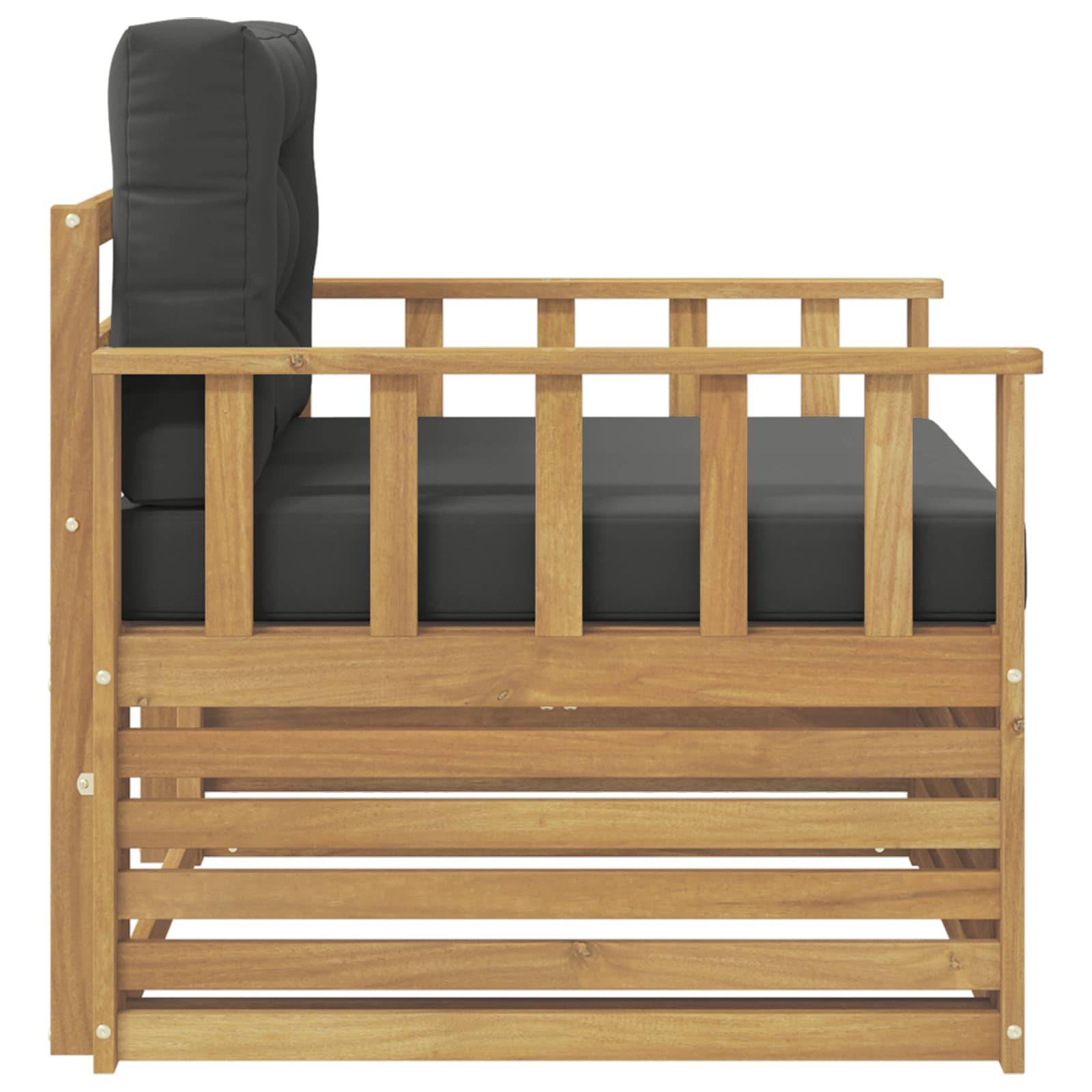vidaXL Outdoor-Sofa Polyester Weiß