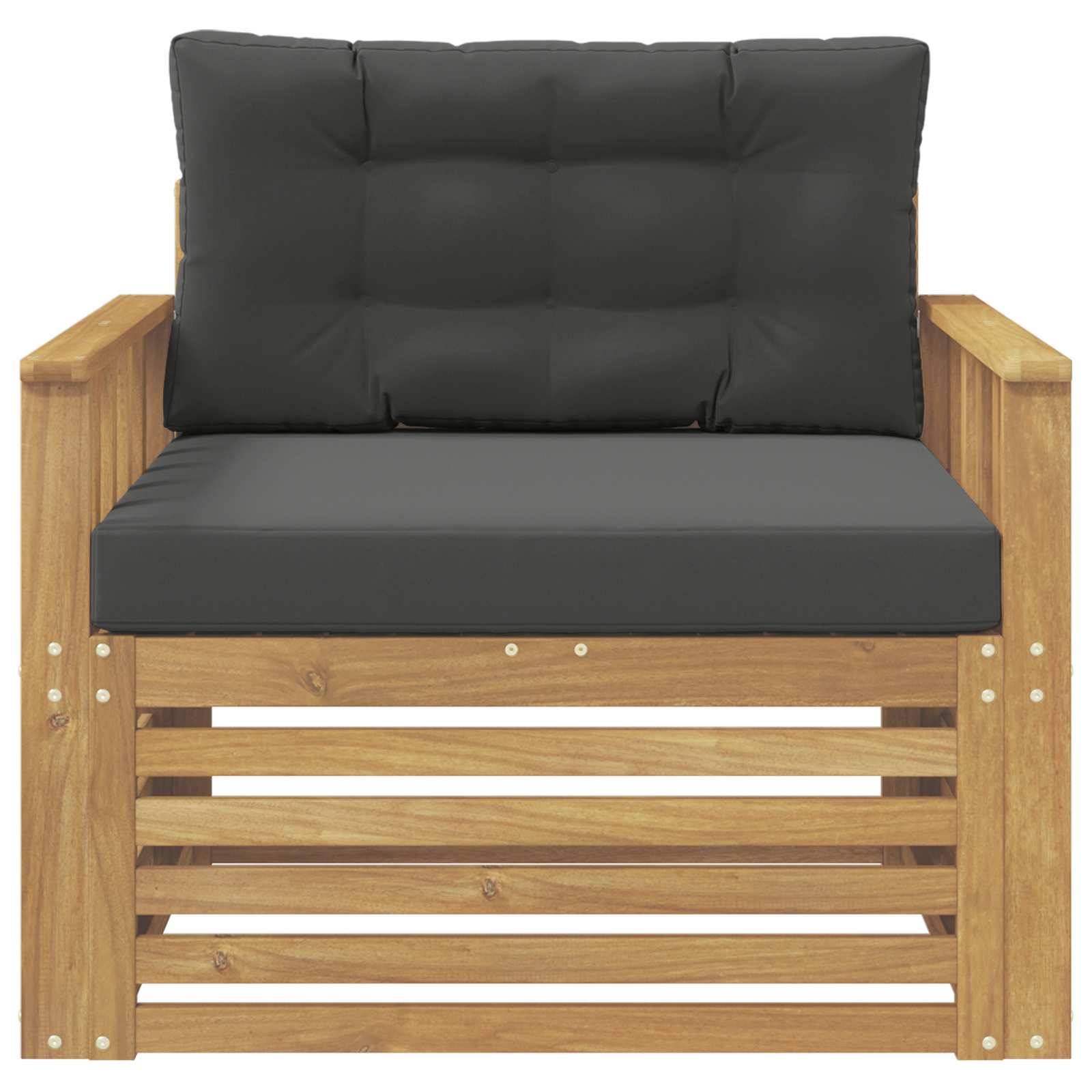 vidaXL Outdoor-Sofa Polyester Weiß