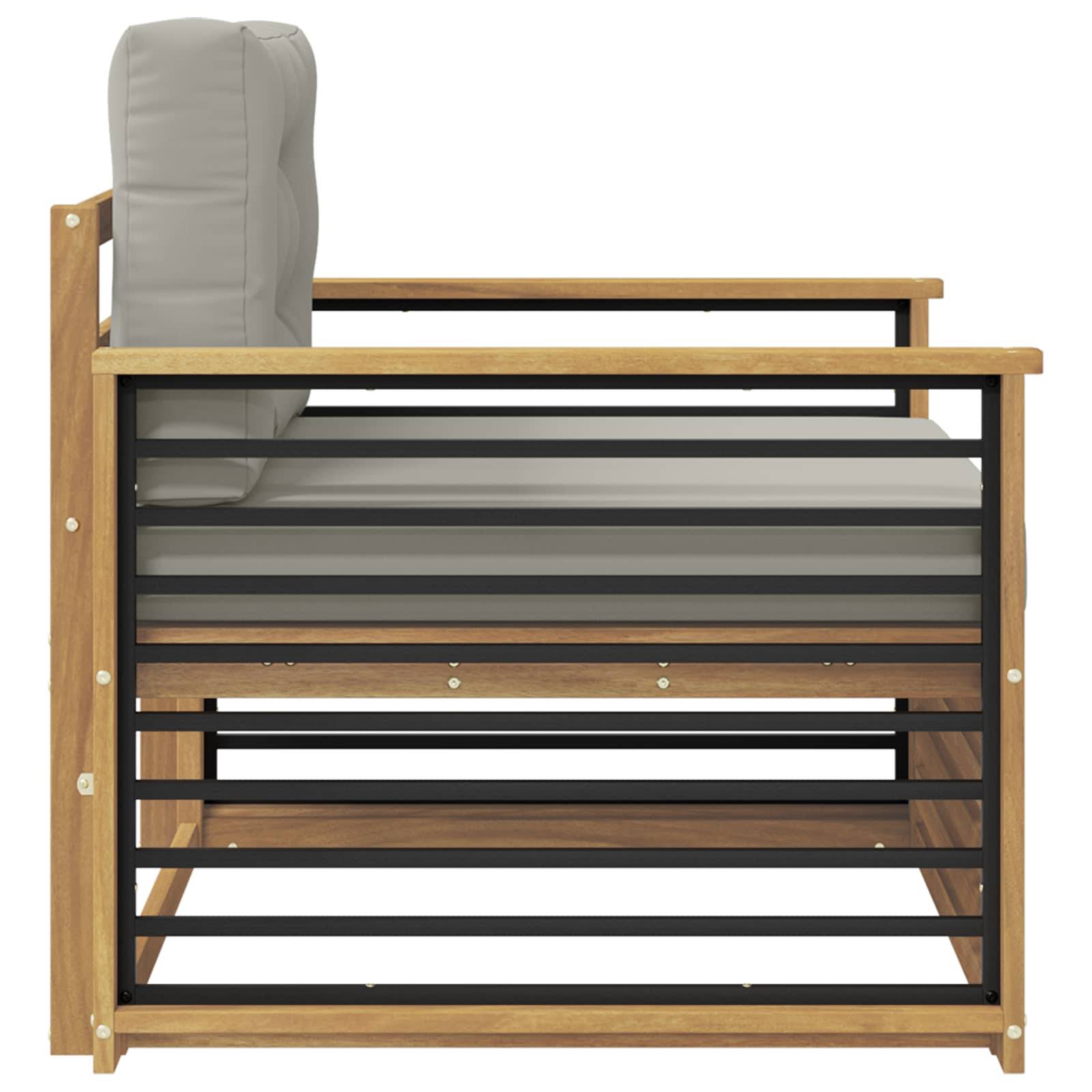 vidaXL Outdoor-Sofa Polyester Weiß