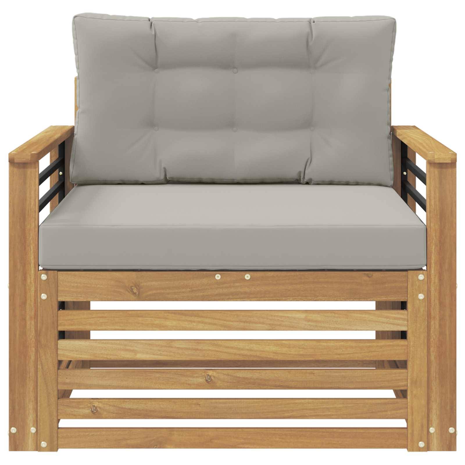 vidaXL Outdoor-Sofa Polyester Weiß
