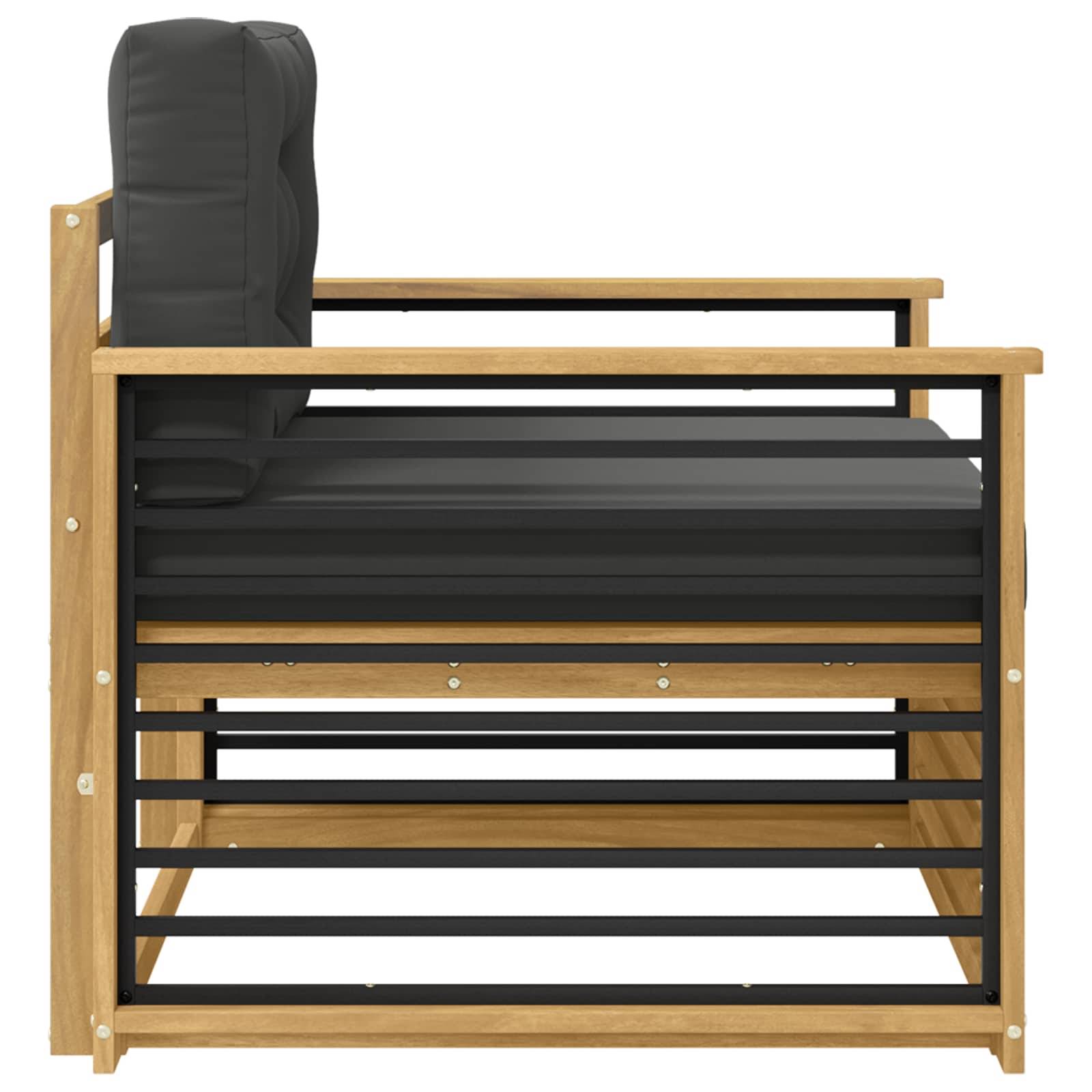 vidaXL Outdoor-Sofa Polyester Weiß