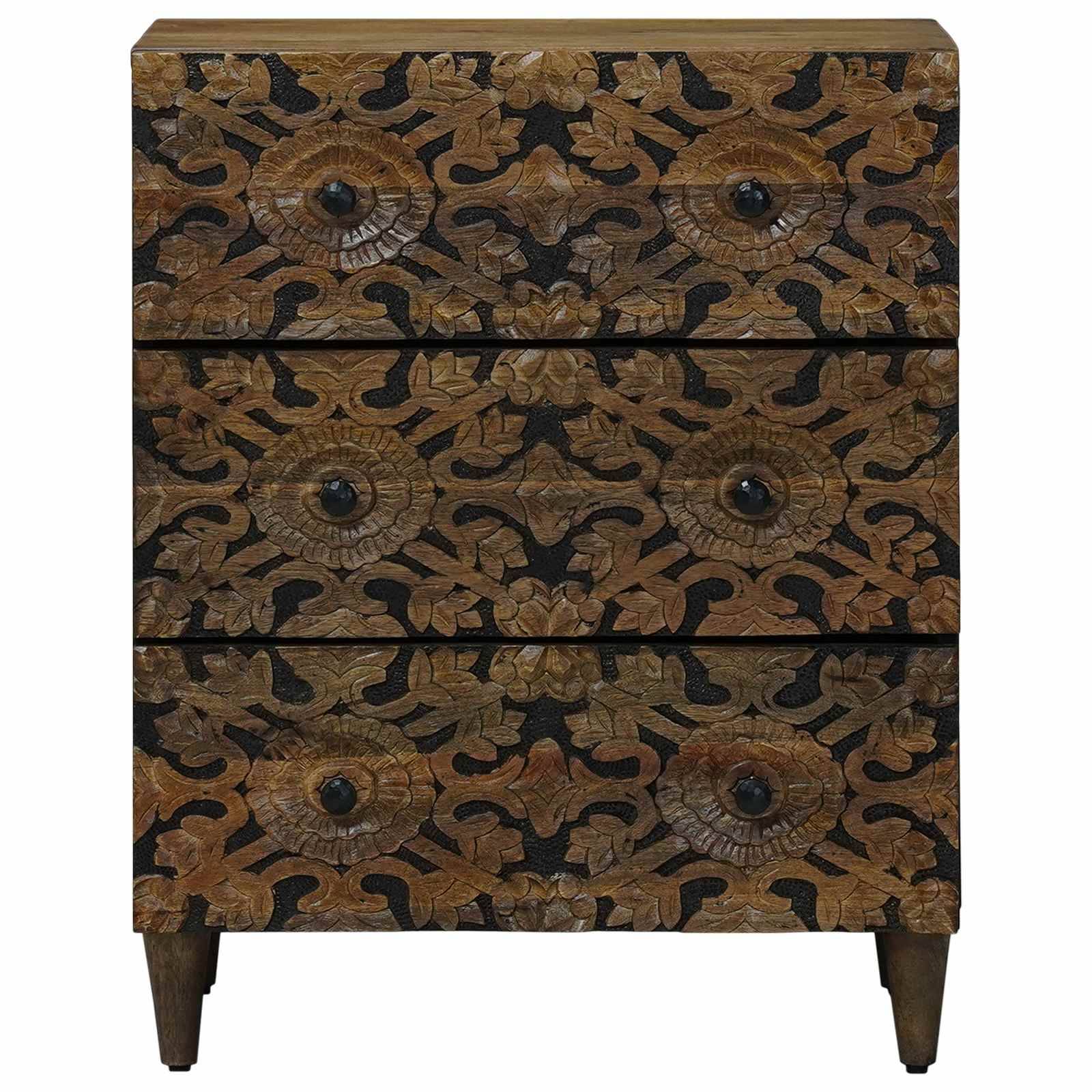 vidaXL Aufbewahrungs-Sideboard Braun 60 x 33,5 x 75 cm