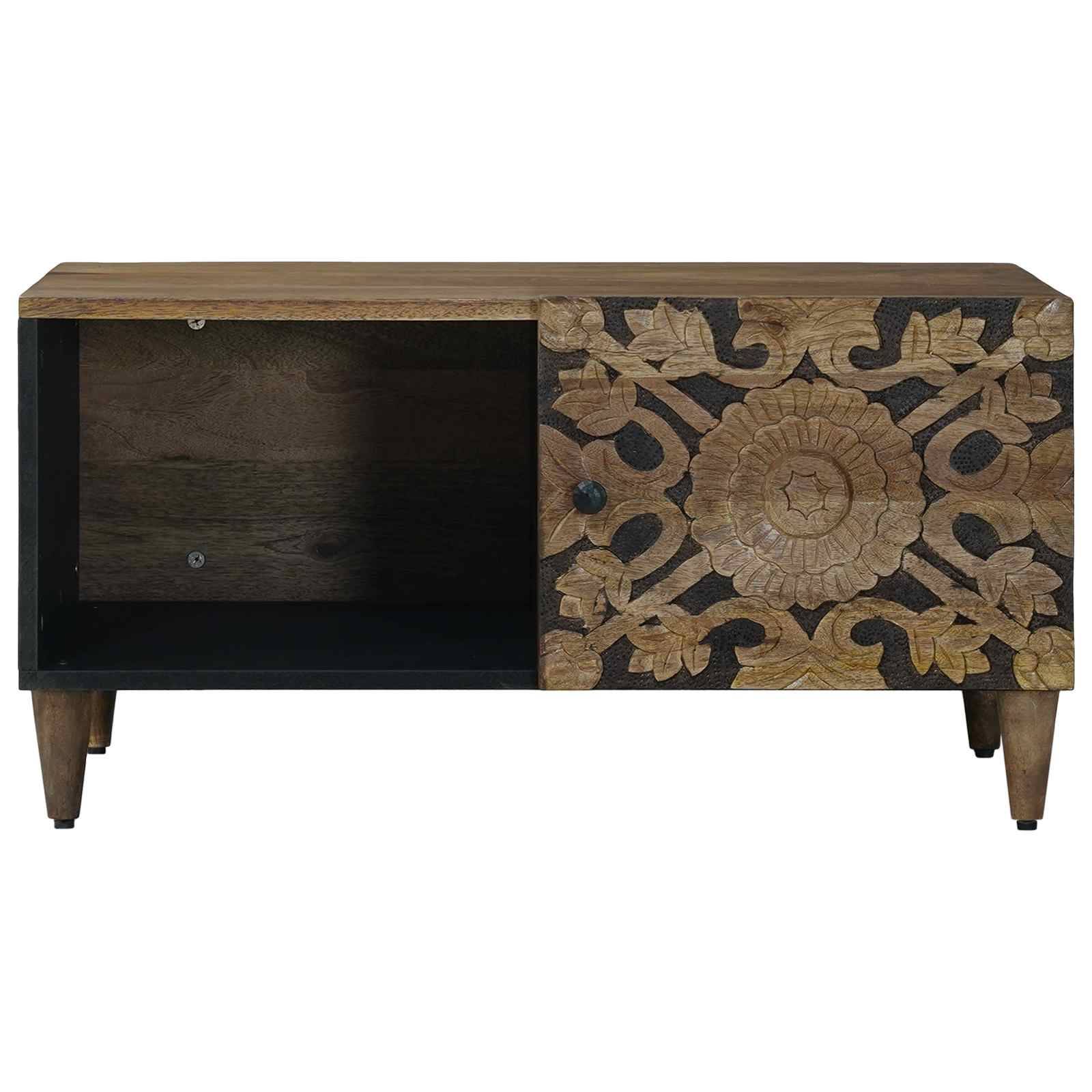 vidaXL Couchtisch Braun 80 x 50 x 40 cm Massivholz Mango