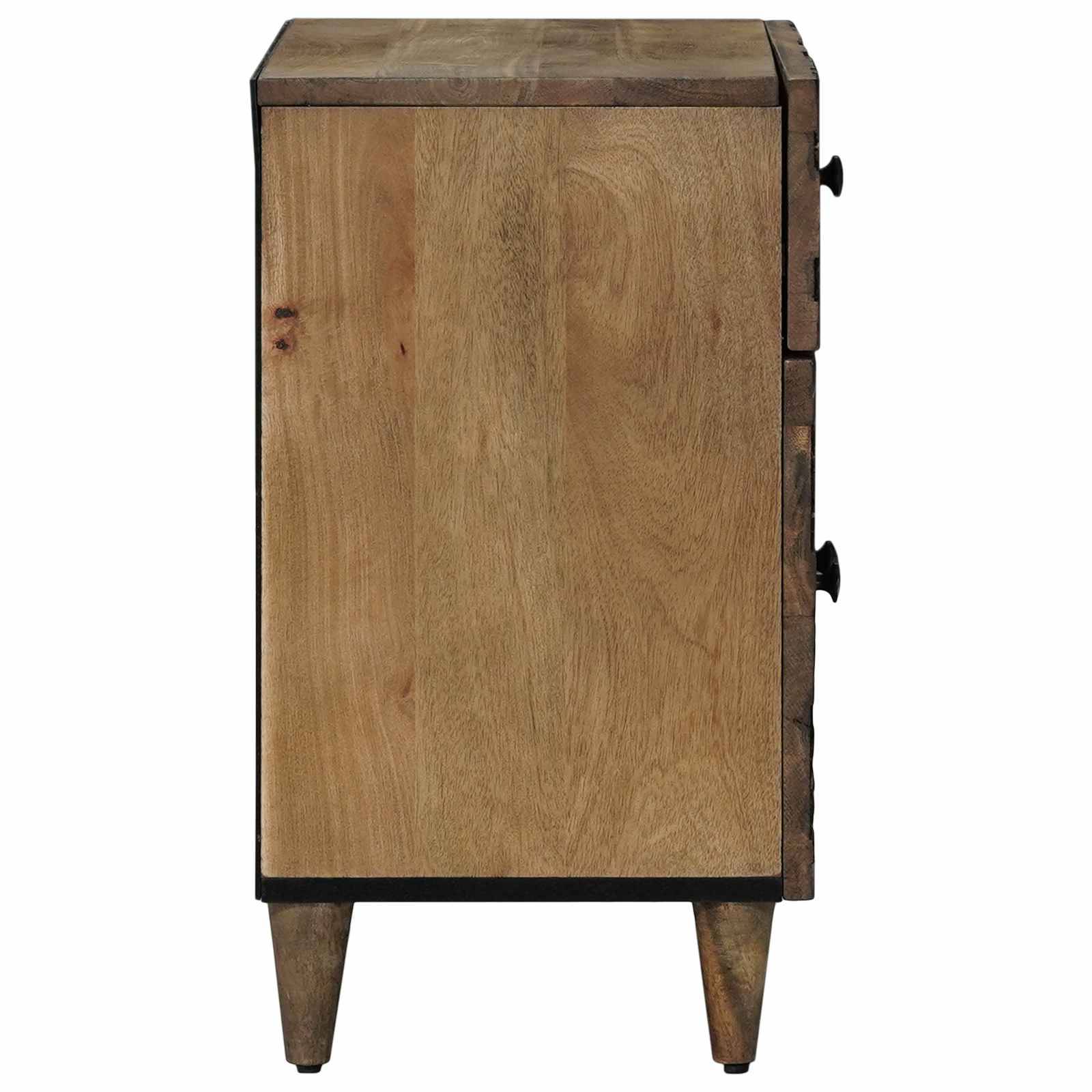 vidaXL Bettkasten Braun 50 x 33 x 60 cm Massivholz Mango