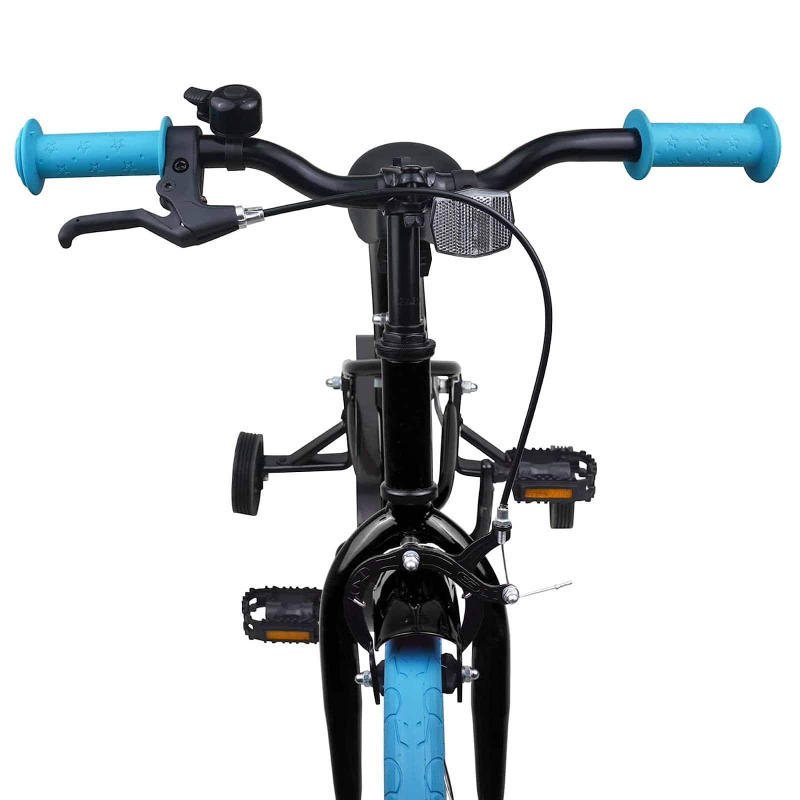 vidaXL Kinderfahrrad 16 Zoll für 4-6 Jahre alt Schwarz