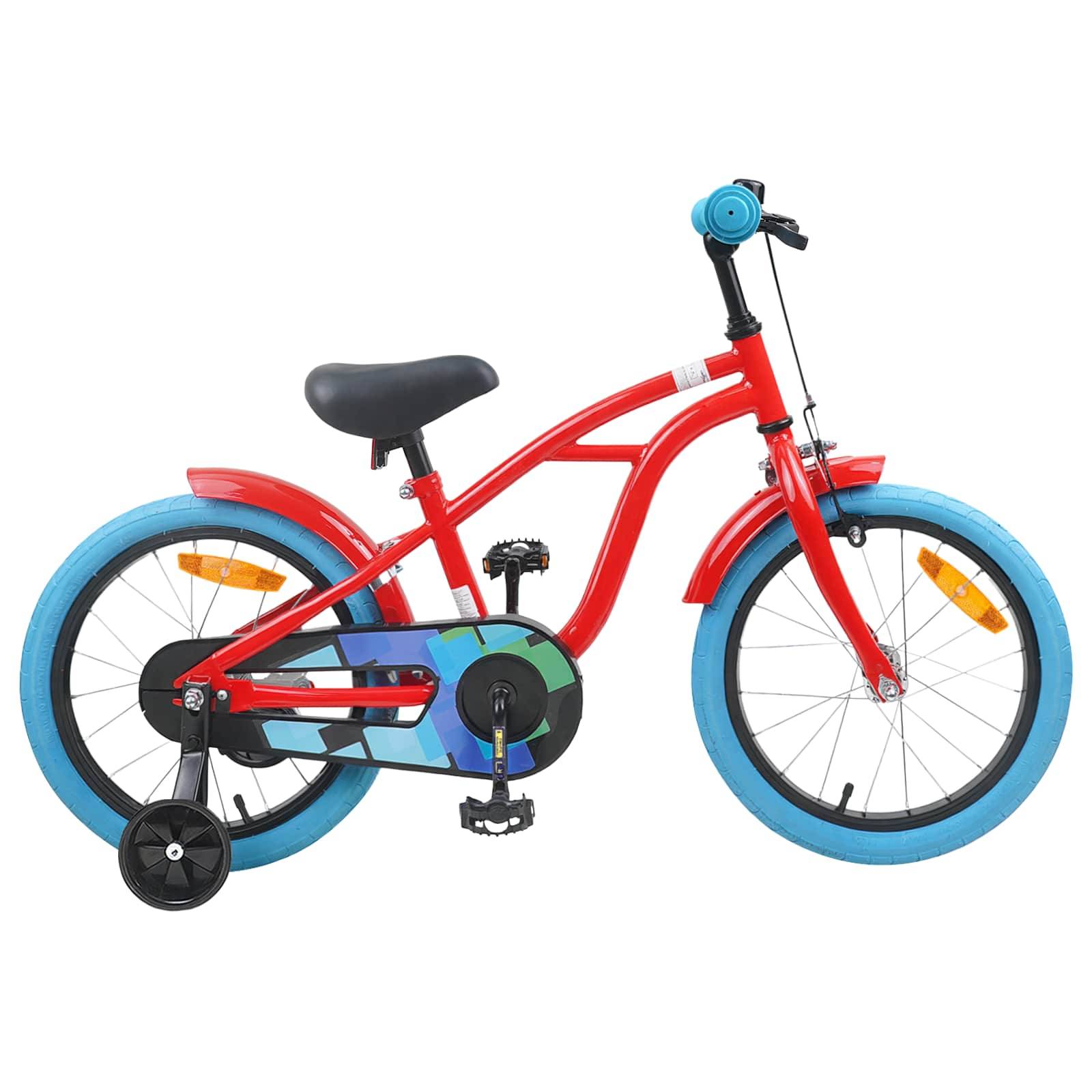 vidaXL Kinderfahrrad 16 Zoll für 4-6 Jahre alt Rot