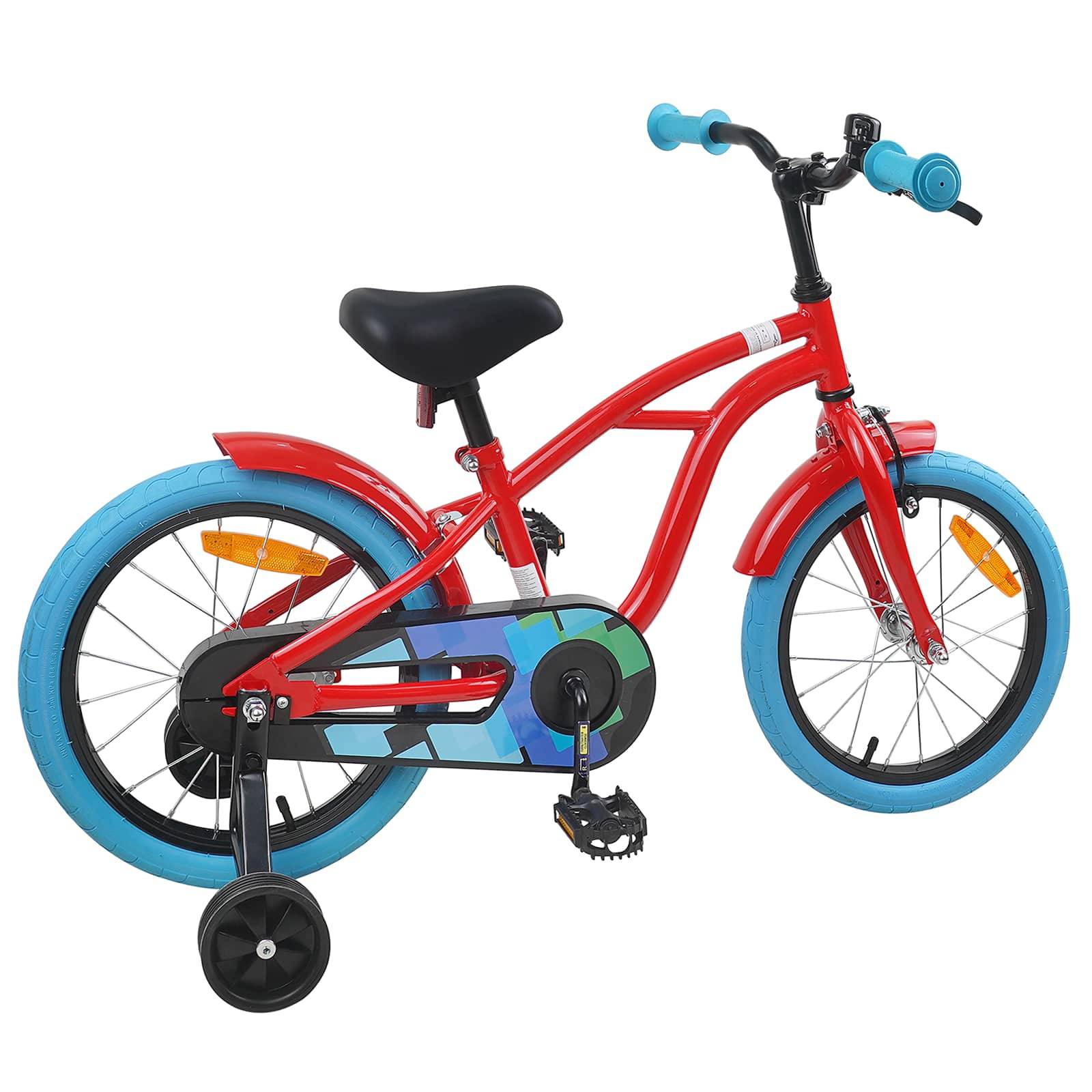 vidaXL Kinderfahrrad 16 Zoll für 4-6 Jahre alt Rot