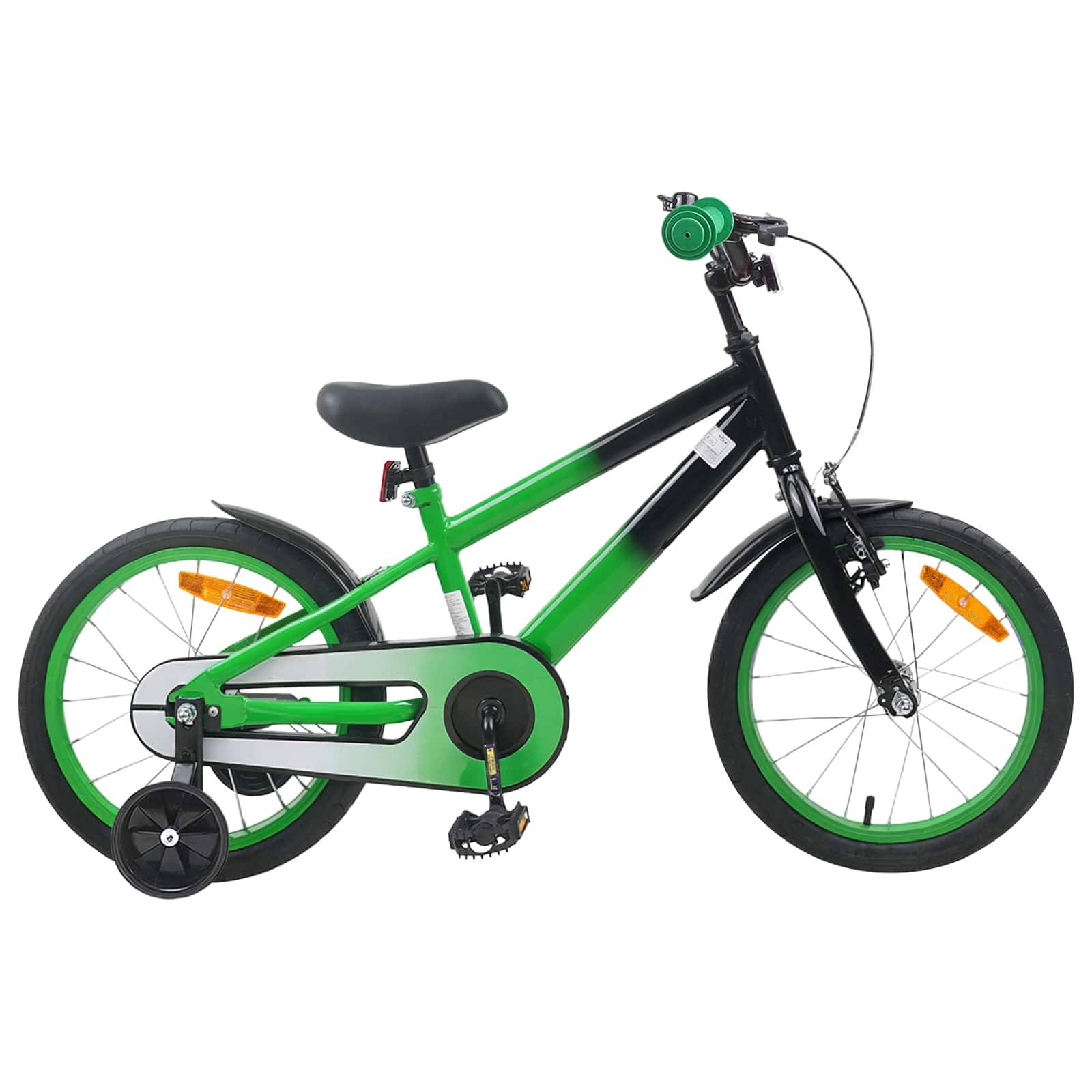 vidaXL Kinderfahrrad 16 Zoll für 4-6 Jahre alt Blau Schwarz