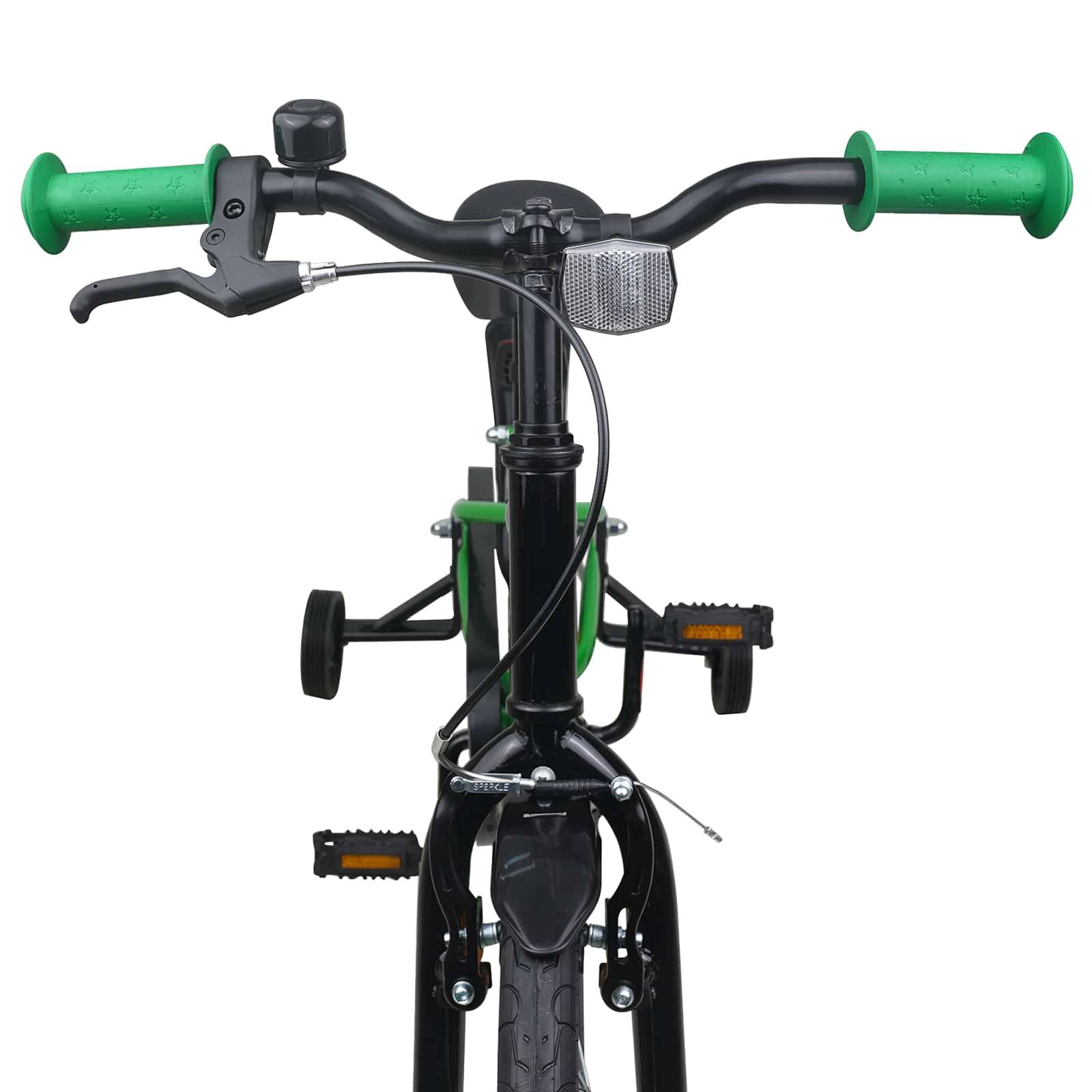 vidaXL Kinderfahrrad 16 Zoll für 4-6 Jahre alt Blau Schwarz