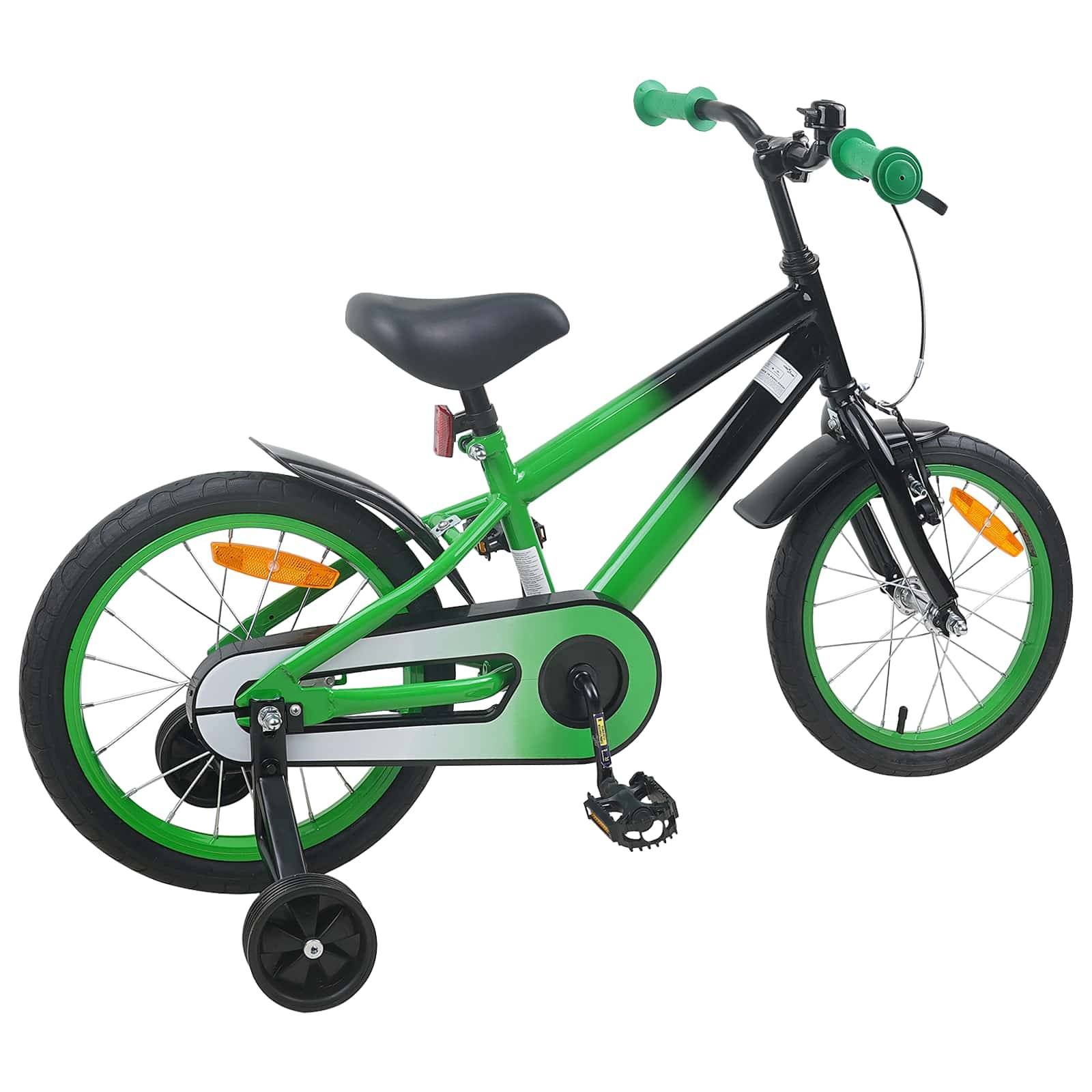 vidaXL Kinderfahrrad 16 Zoll für 4-6 Jahre alt Blau Schwarz