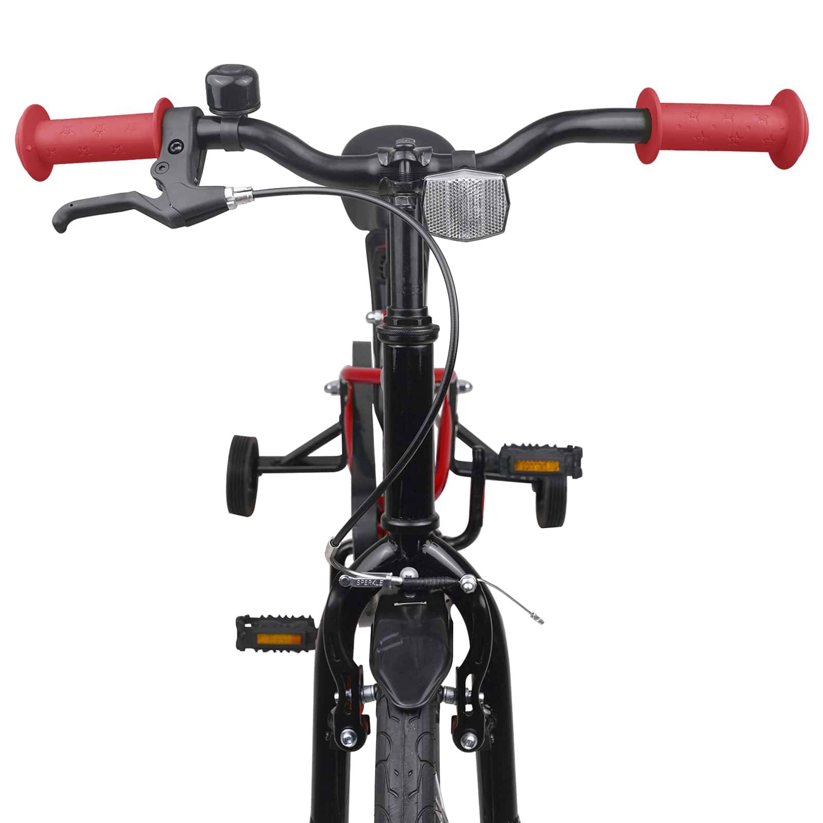 vidaXL Kinderfahrrad 16 Zoll für 4-6 Jahre alt Blau Schwarz