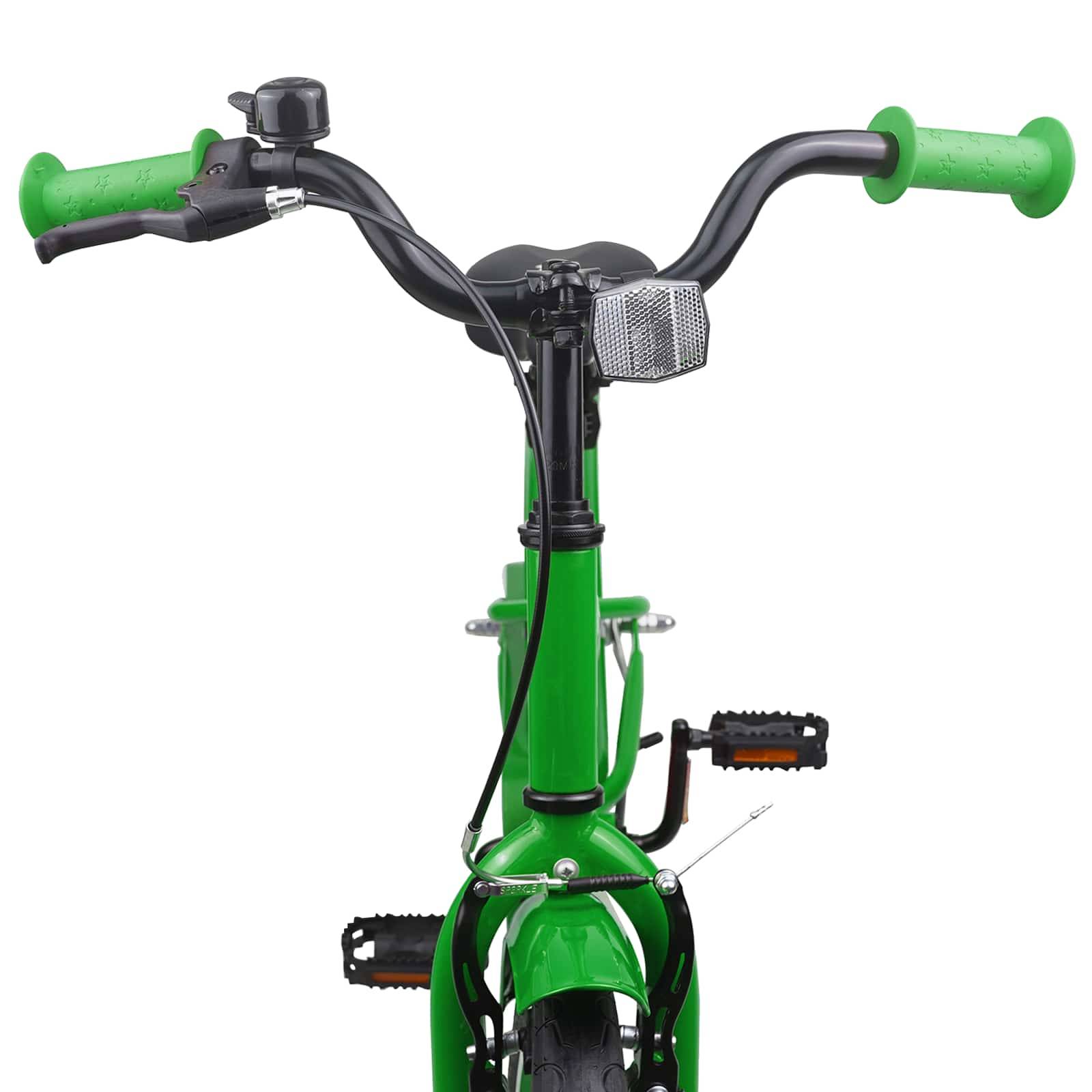 vidaXL Kinderfahrrad 18 Zoll für 5-7 Jahre alt Grün