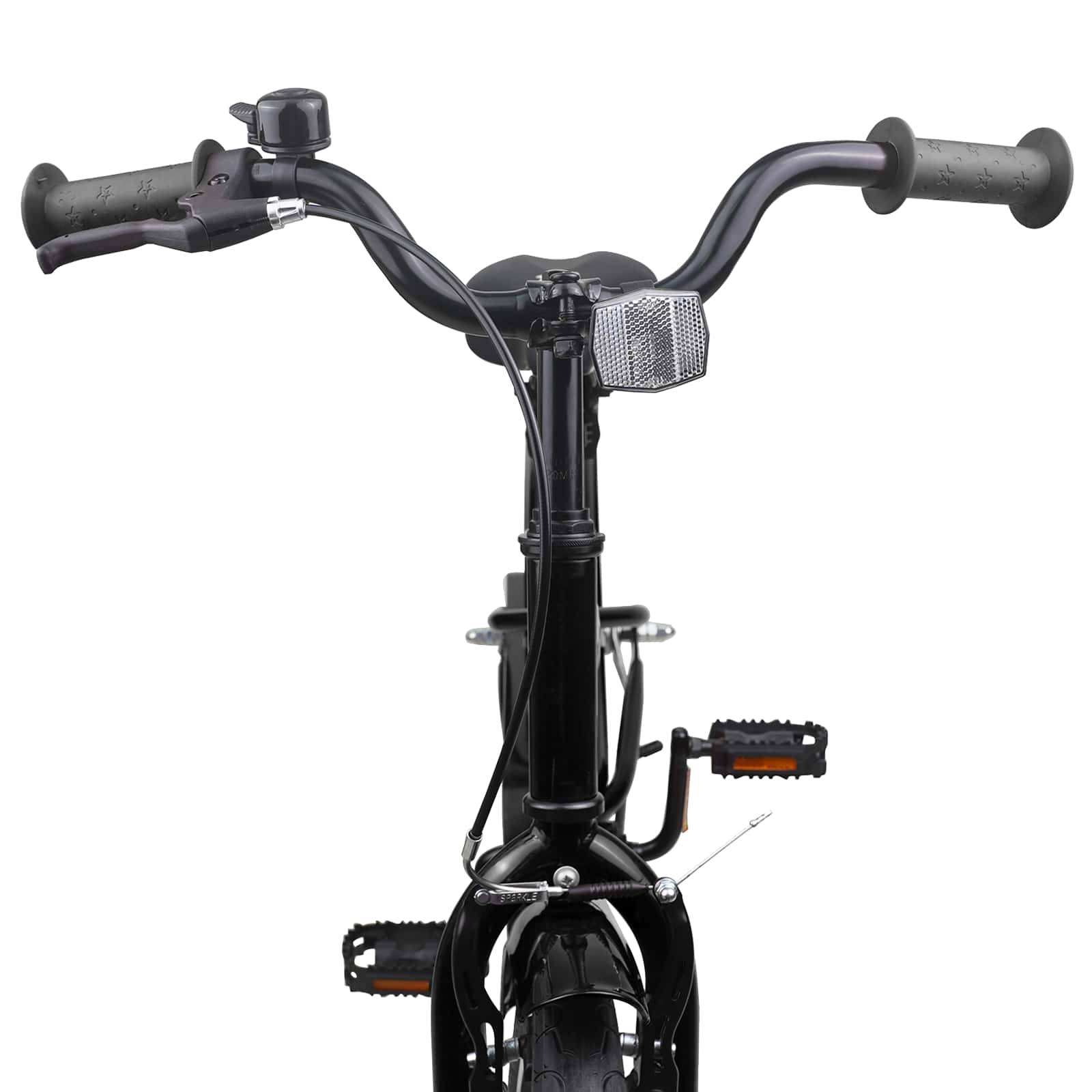 vidaXL Kinderfahrrad 18 Zoll für 5-7 Jahre alt Schwarz