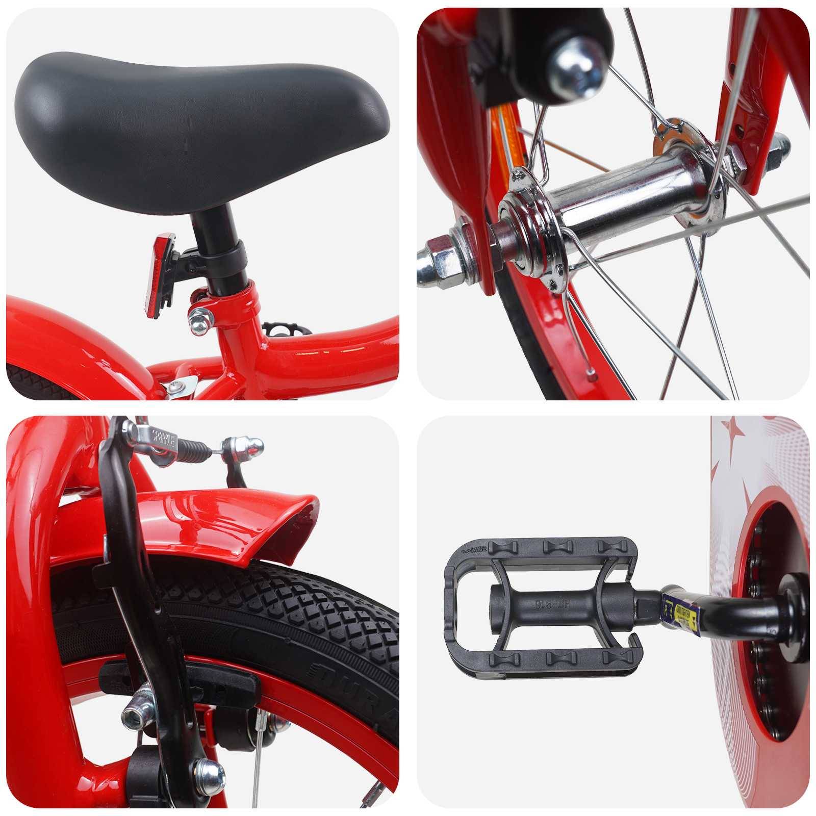 vidaXL Kinderfahrrad 12 Zoll für 2-4 Jahre alt Rot