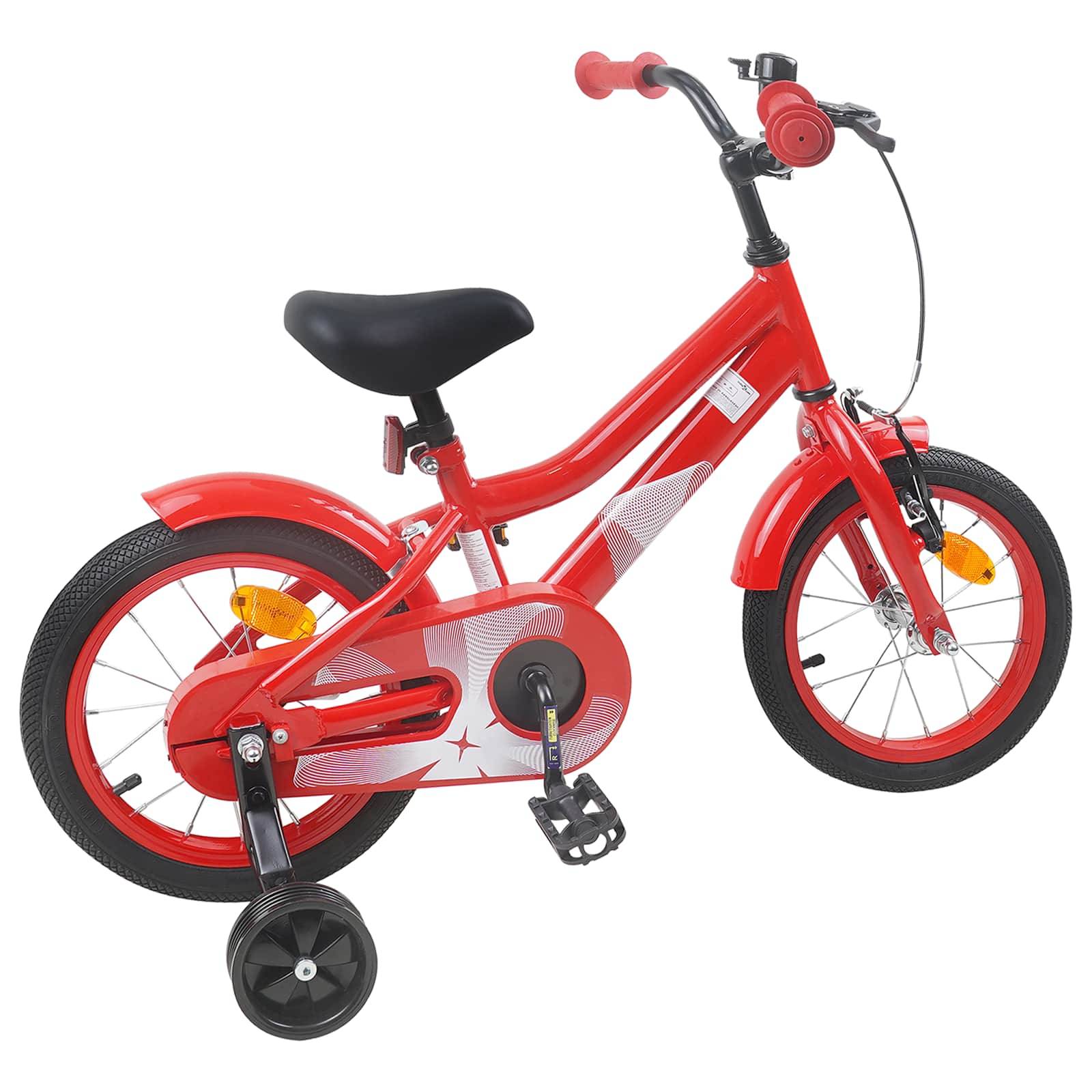 vidaXL Kinderfahrrad 16 Zoll für 4-6 Jahre alt Rot