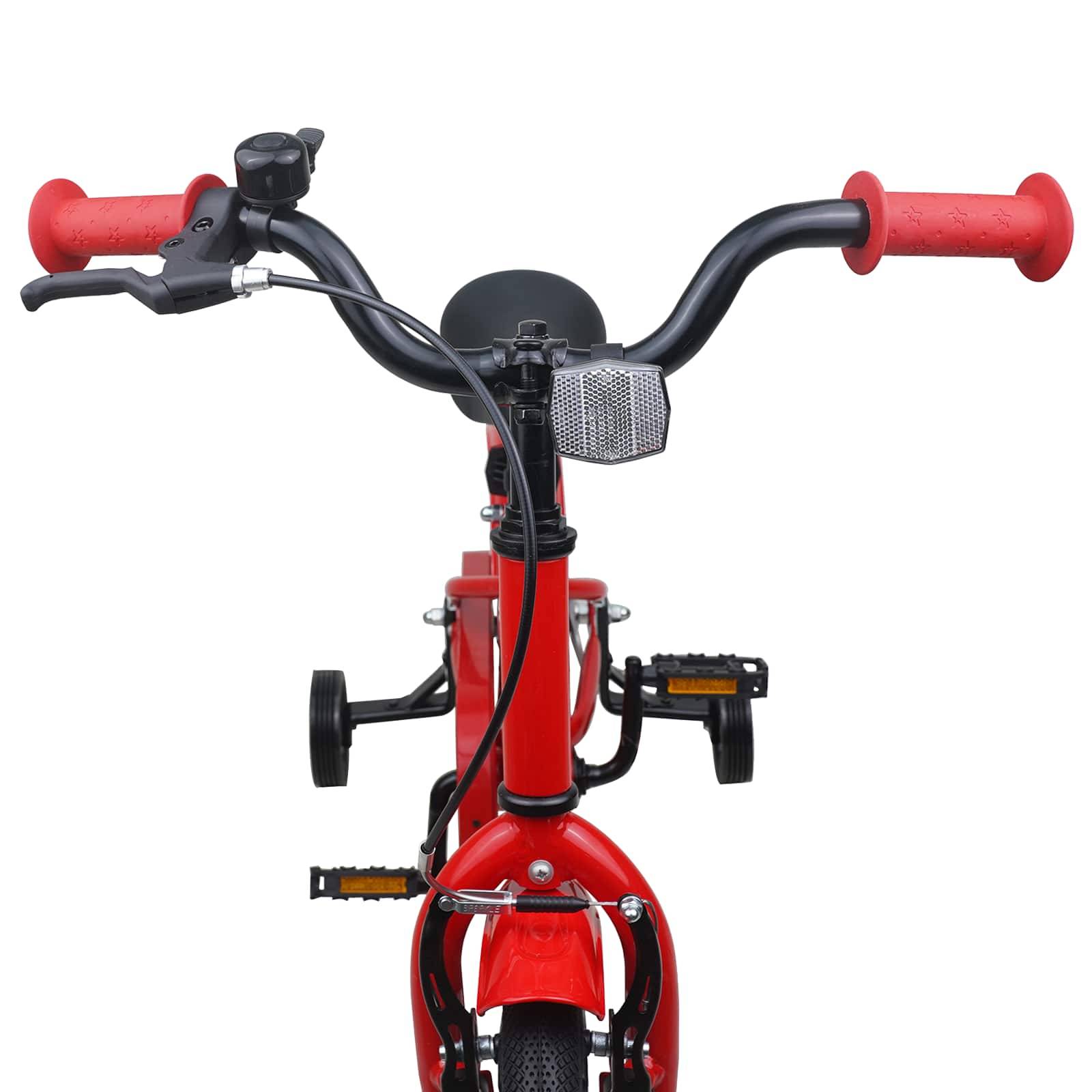 vidaXL Kinderfahrrad 12 Zoll für 2-4 Jahre alt Rot