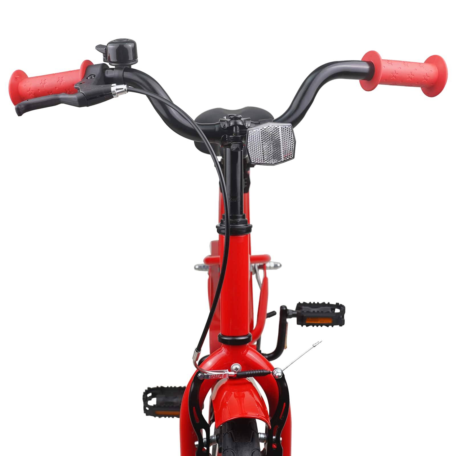 vidaXL Kinderfahrrad 18 Zoll für 5-7 Jahre alt Rot