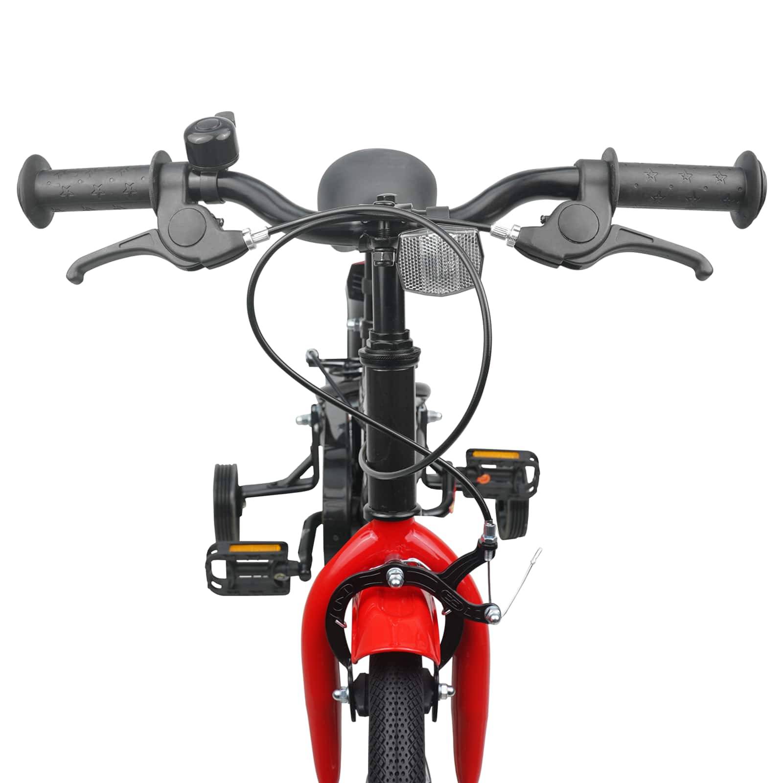 vidaXL Kinderfahrrad 14 Zoll für 3-5 Jahre alt Schwarz Rot