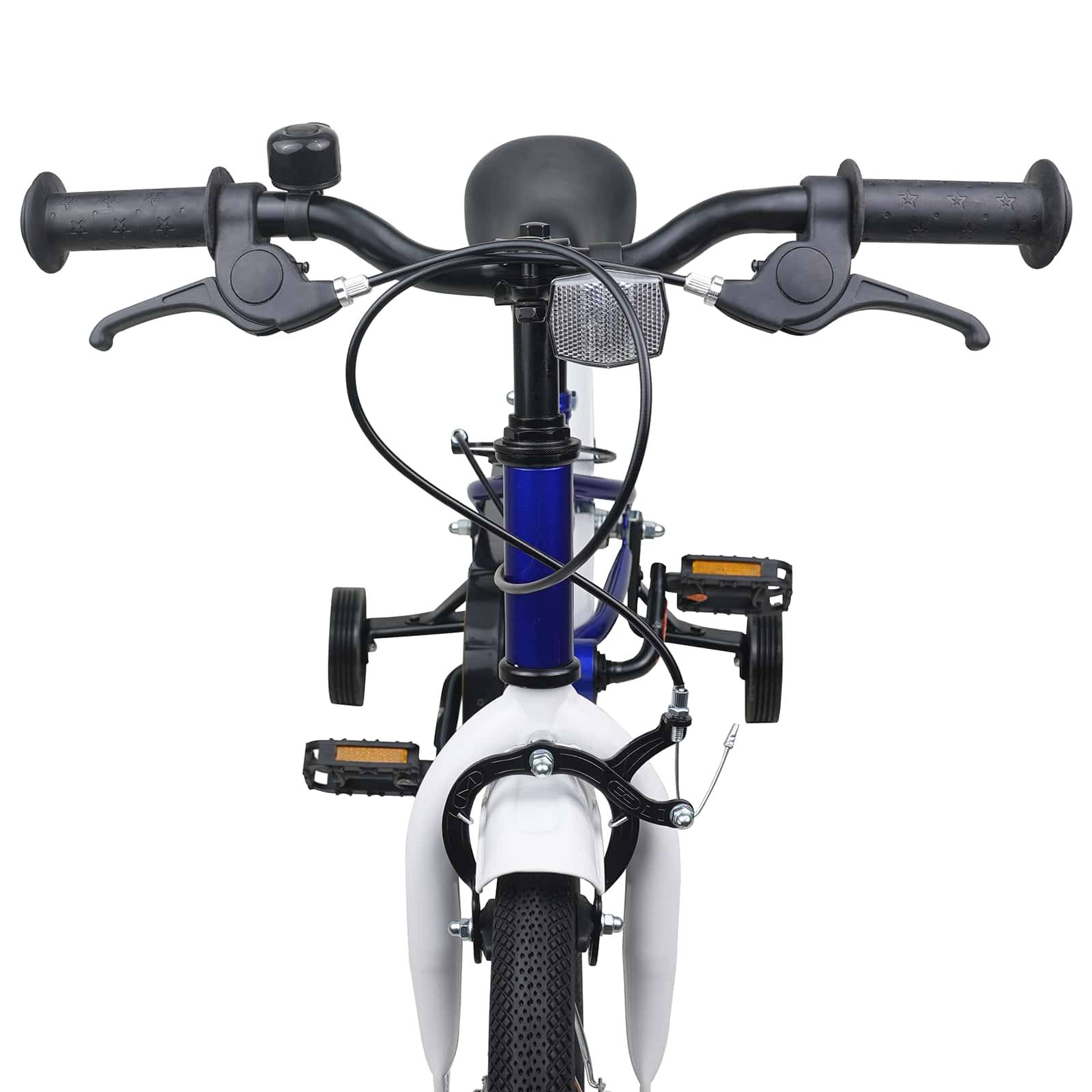 vidaXL Kinderfahrrad 12 Zoll für 2-4 Jahre alt Blau Weiß