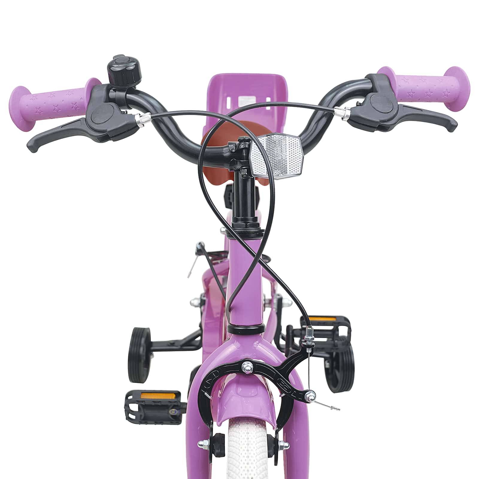 vidaXL Kinderfahrrad 12 Zoll für 2-4 Jahre alt Lila