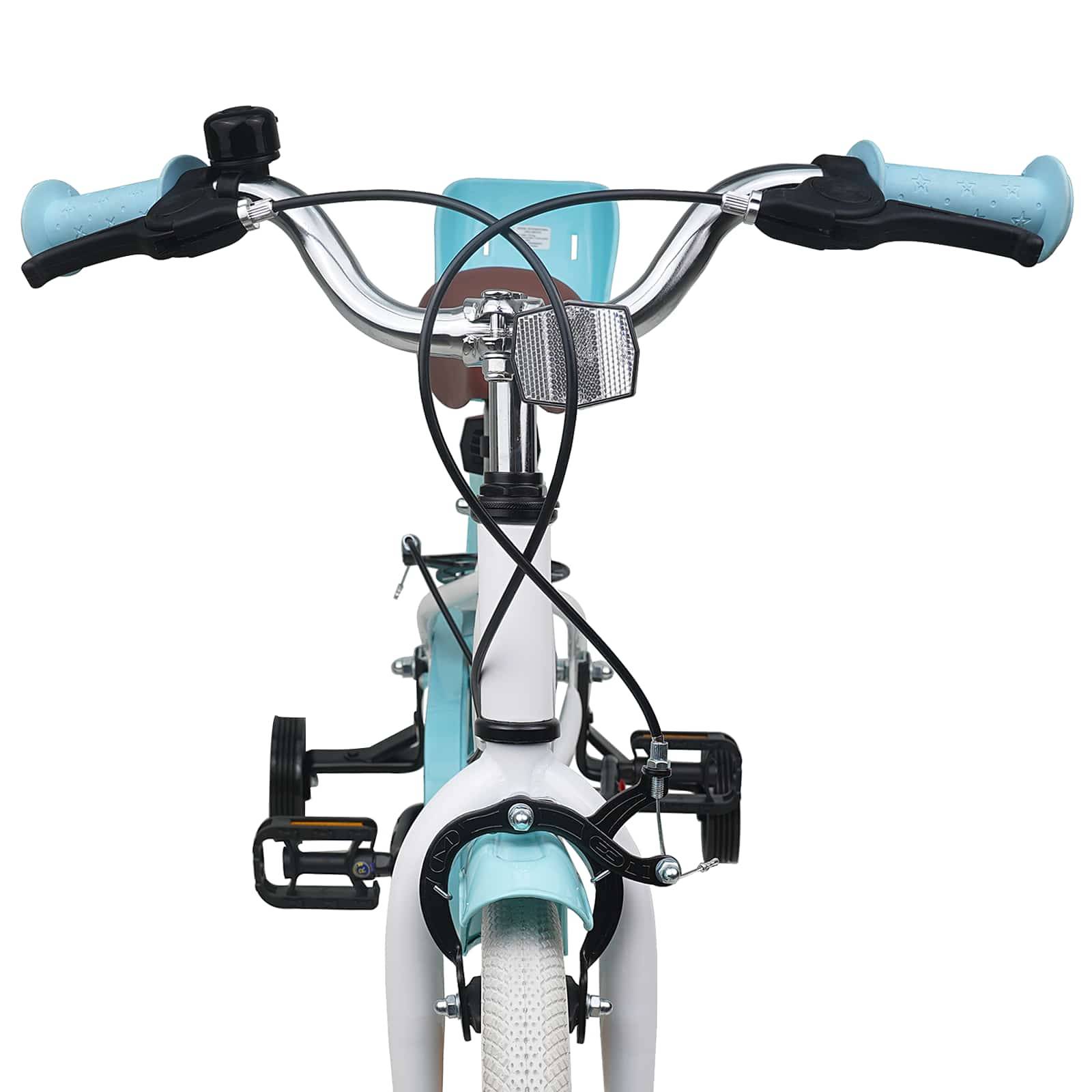 vidaXL Kinderfahrrad 16 Zoll für 4-6 Jahre alt Weiß